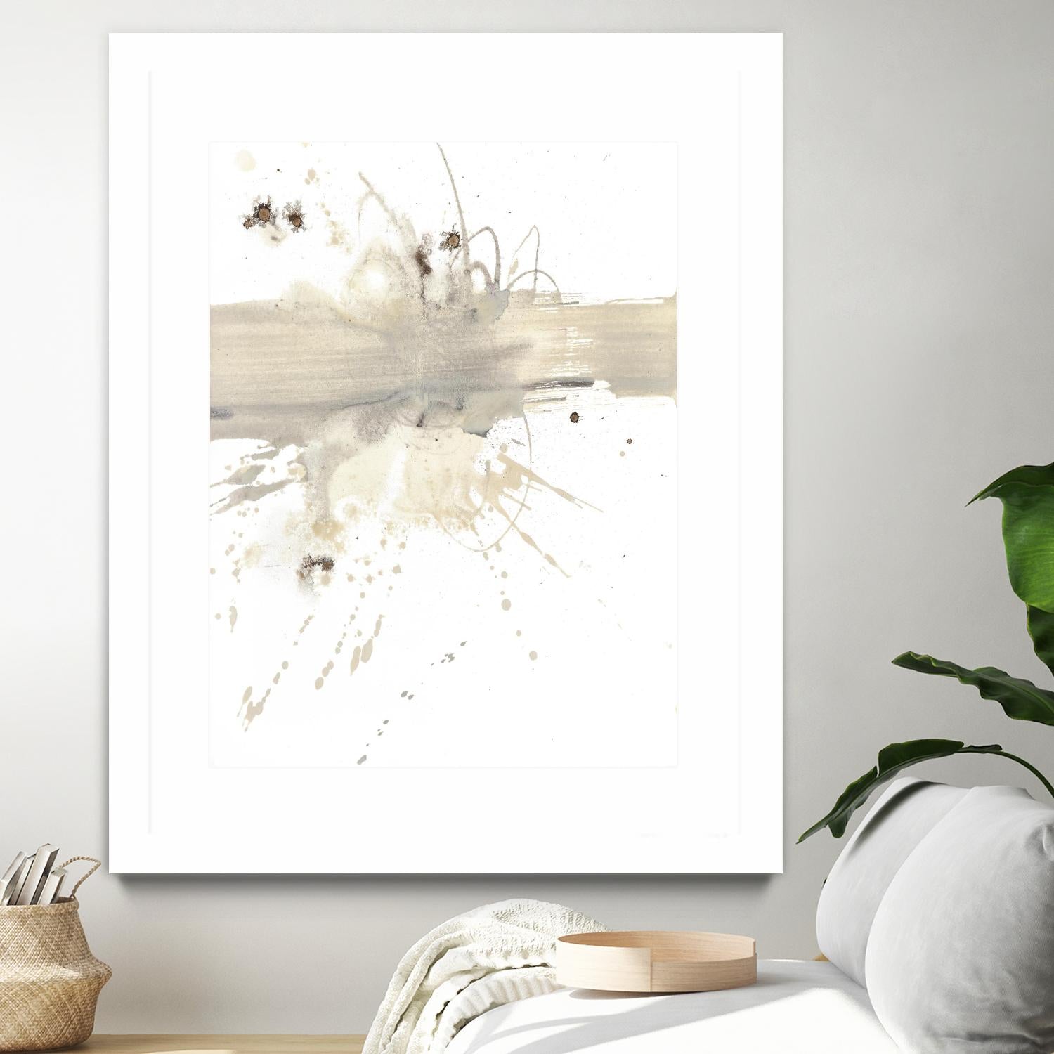 Untitled by PN Studio on GIANT ART - beige abstracts splatter
