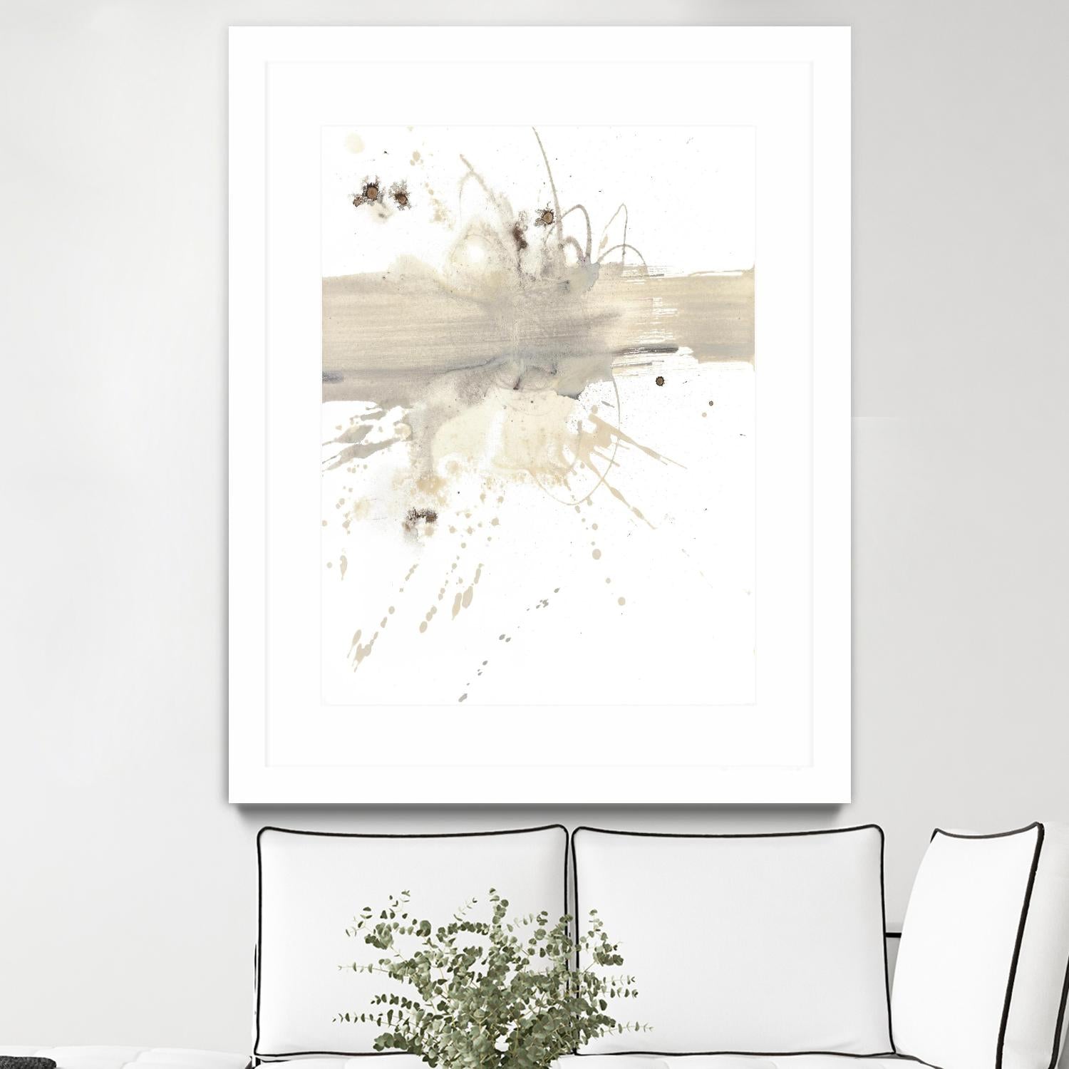 Untitled by PN Studio on GIANT ART - beige abstracts splatter