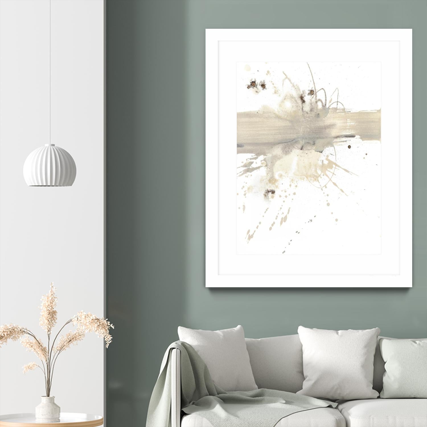 Untitled by PN Studio on GIANT ART - beige abstracts splatter
