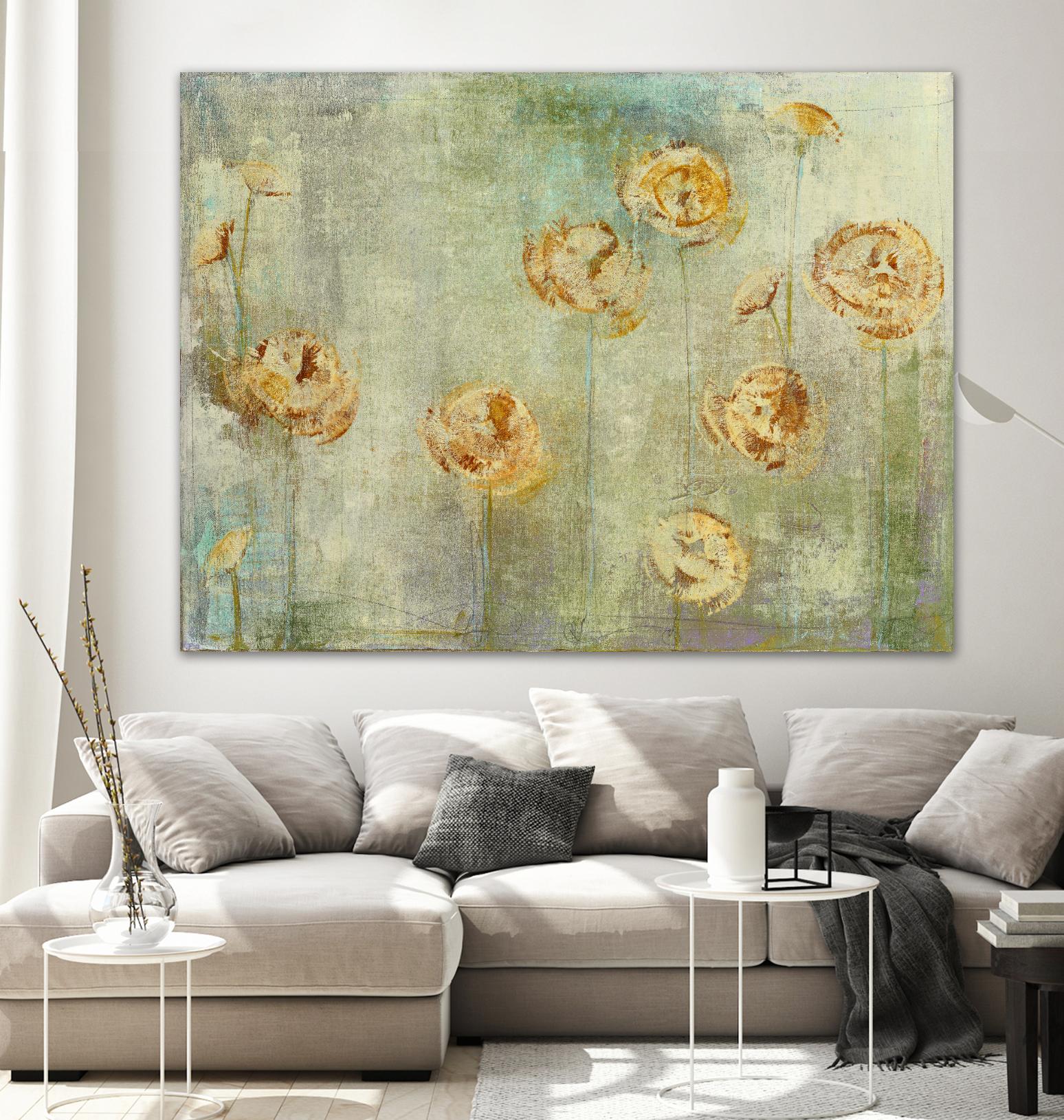 greyce 1 by Maeve Harris on GIANT ART - green floral