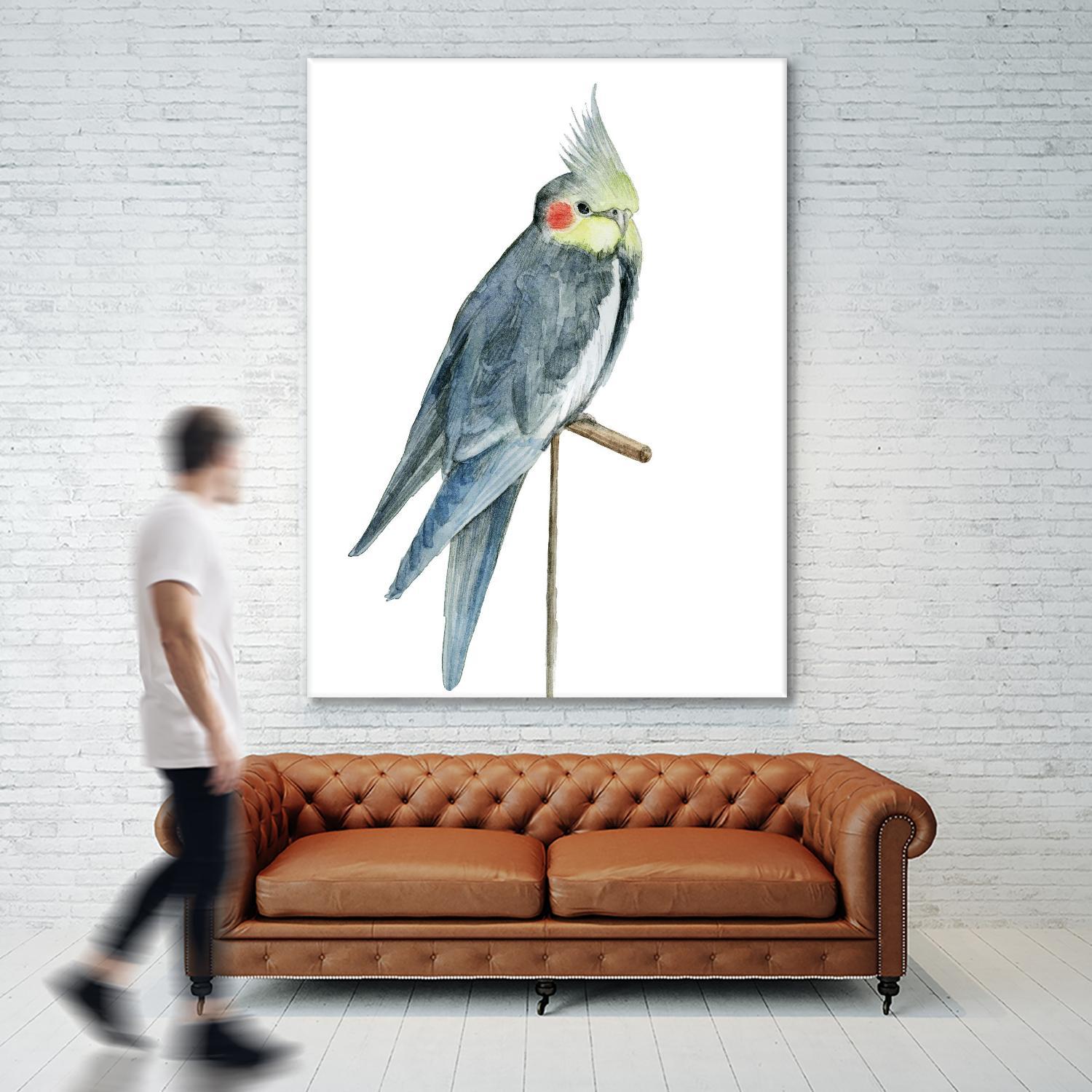 Bird 1 by Harvey, Brenna Harvey on GIANT ART - blue animals bird