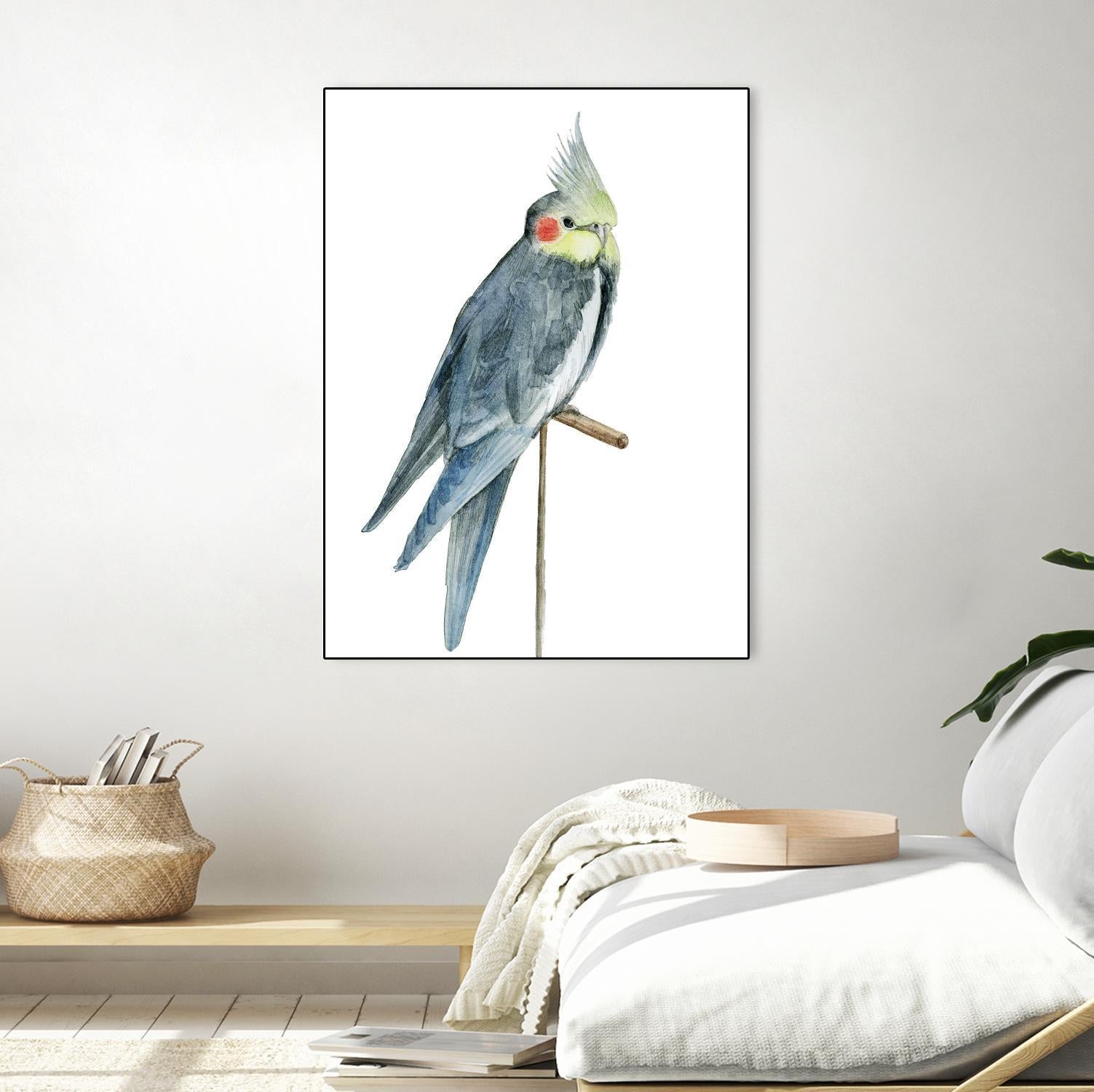 Bird 1 by Harvey, Brenna Harvey on GIANT ART - blue animals bird