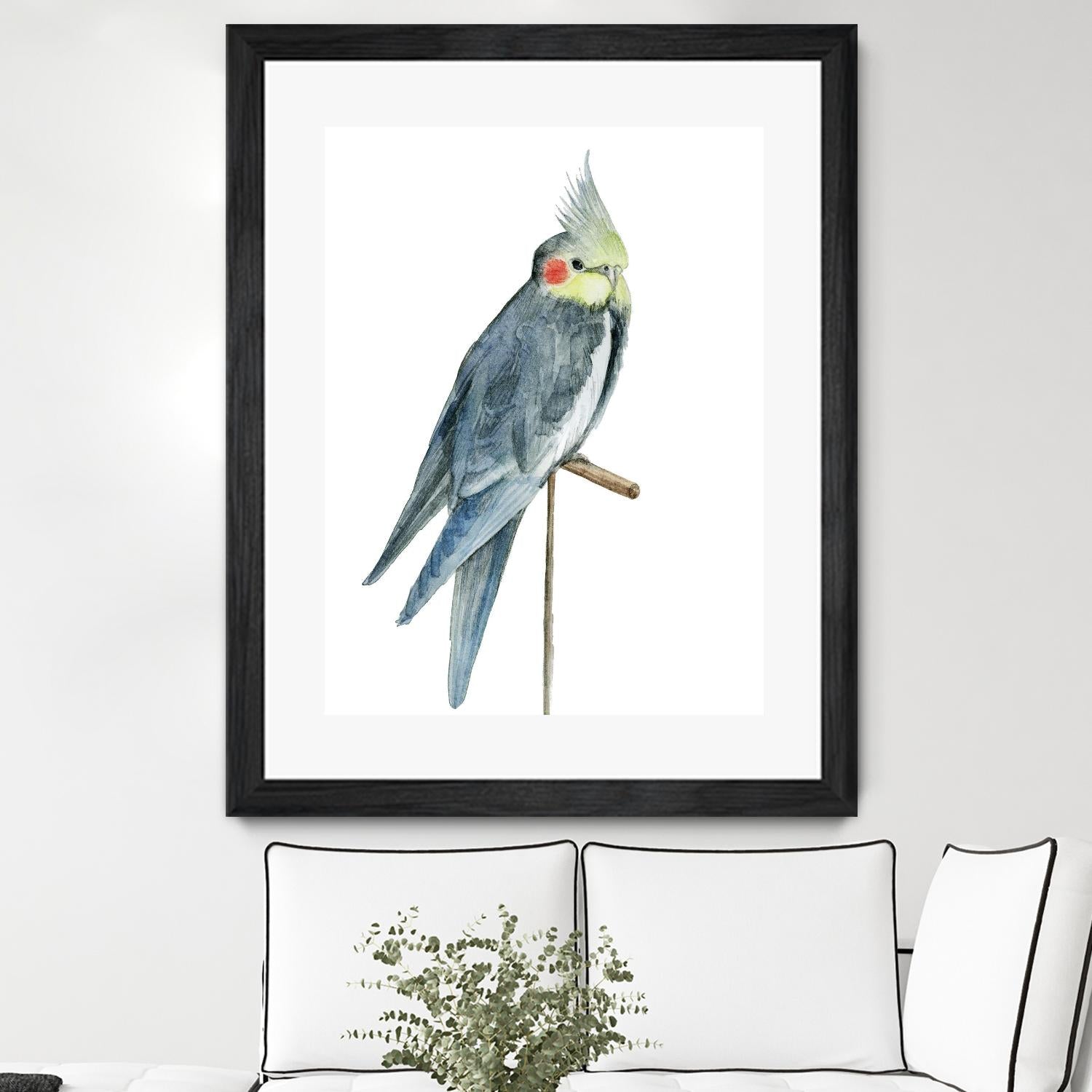 Bird 1 by Harvey, Brenna Harvey on GIANT ART - blue animal bird