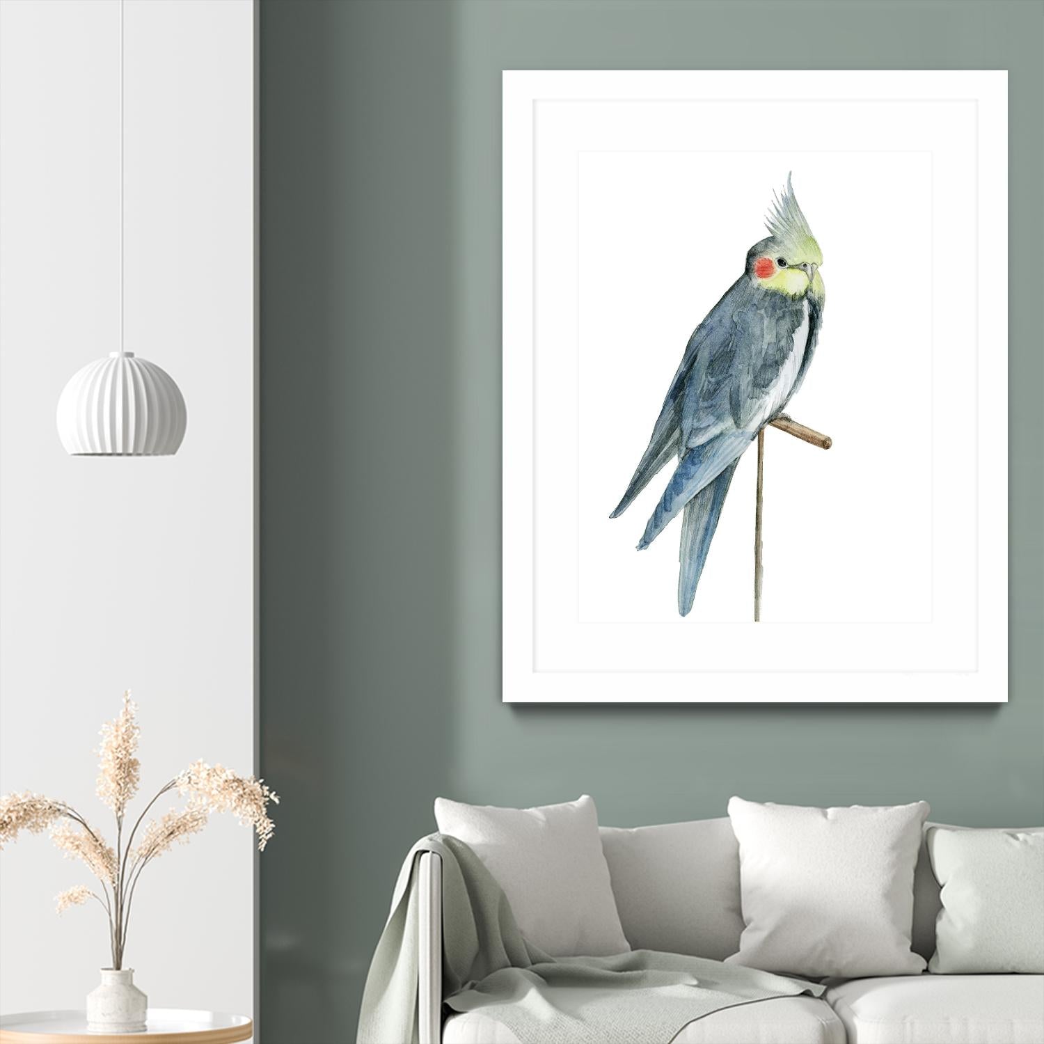 Bird 1 by Harvey, Brenna Harvey on GIANT ART - blue animal bird