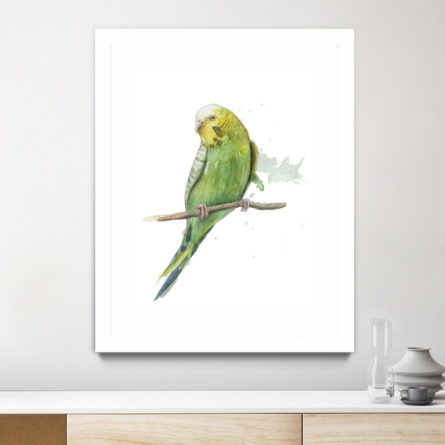 Bird 2 by Harvey, Brenna Harvey on GIANT ART - green animal bird