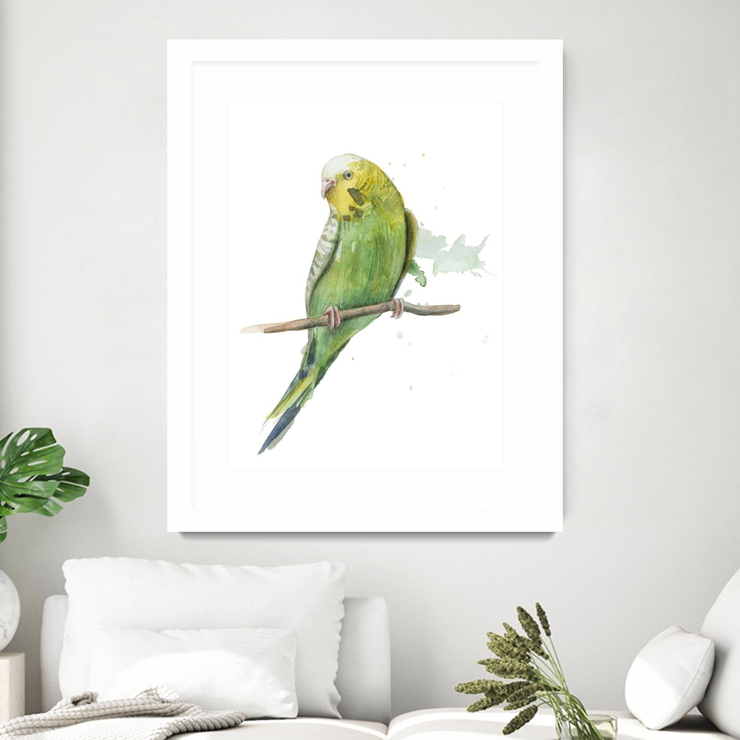 Bird 2 by Harvey, Brenna Harvey on GIANT ART - green animal bird