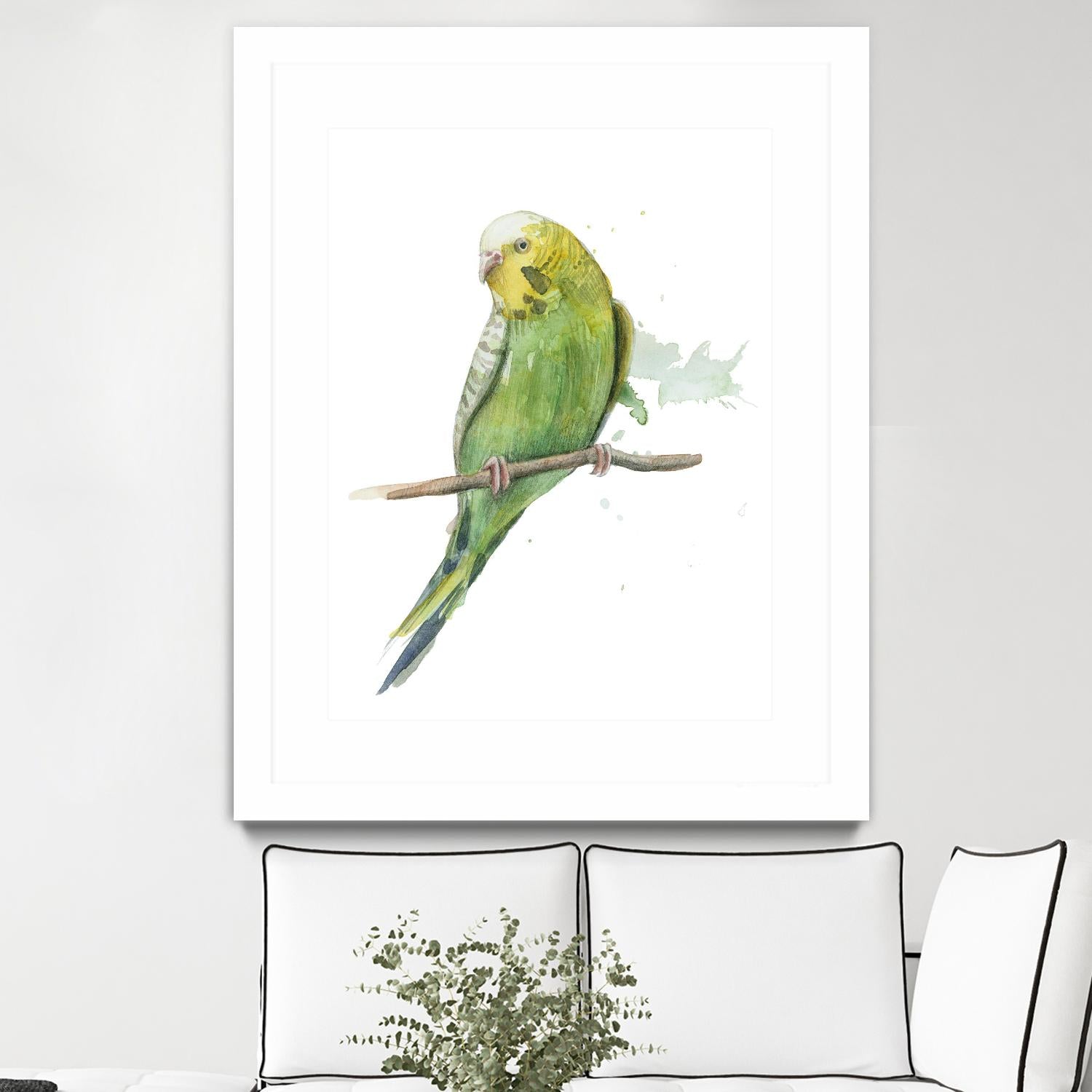 Bird 2 by Harvey, Brenna Harvey on GIANT ART - green animal bird