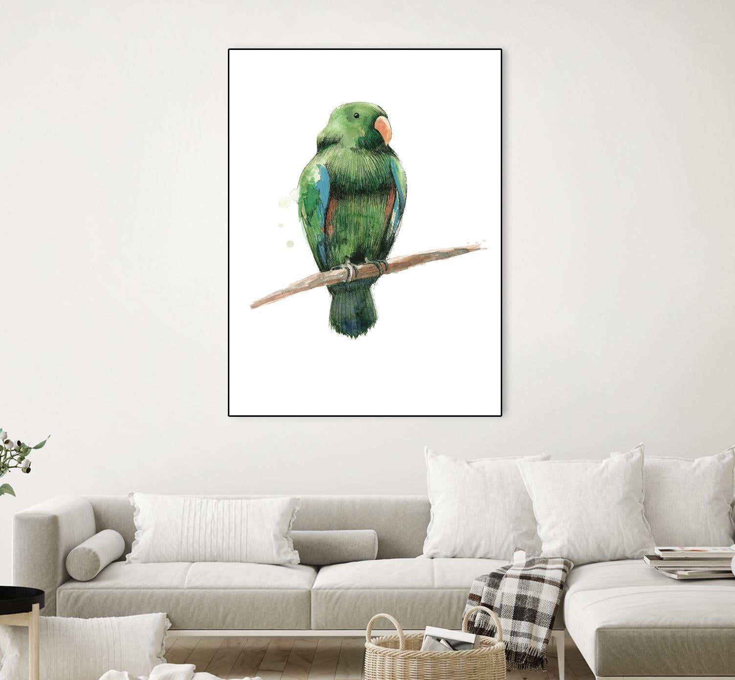 Bird 3 by Harvey, Brenna Harvey on GIANT ART - green animals bird