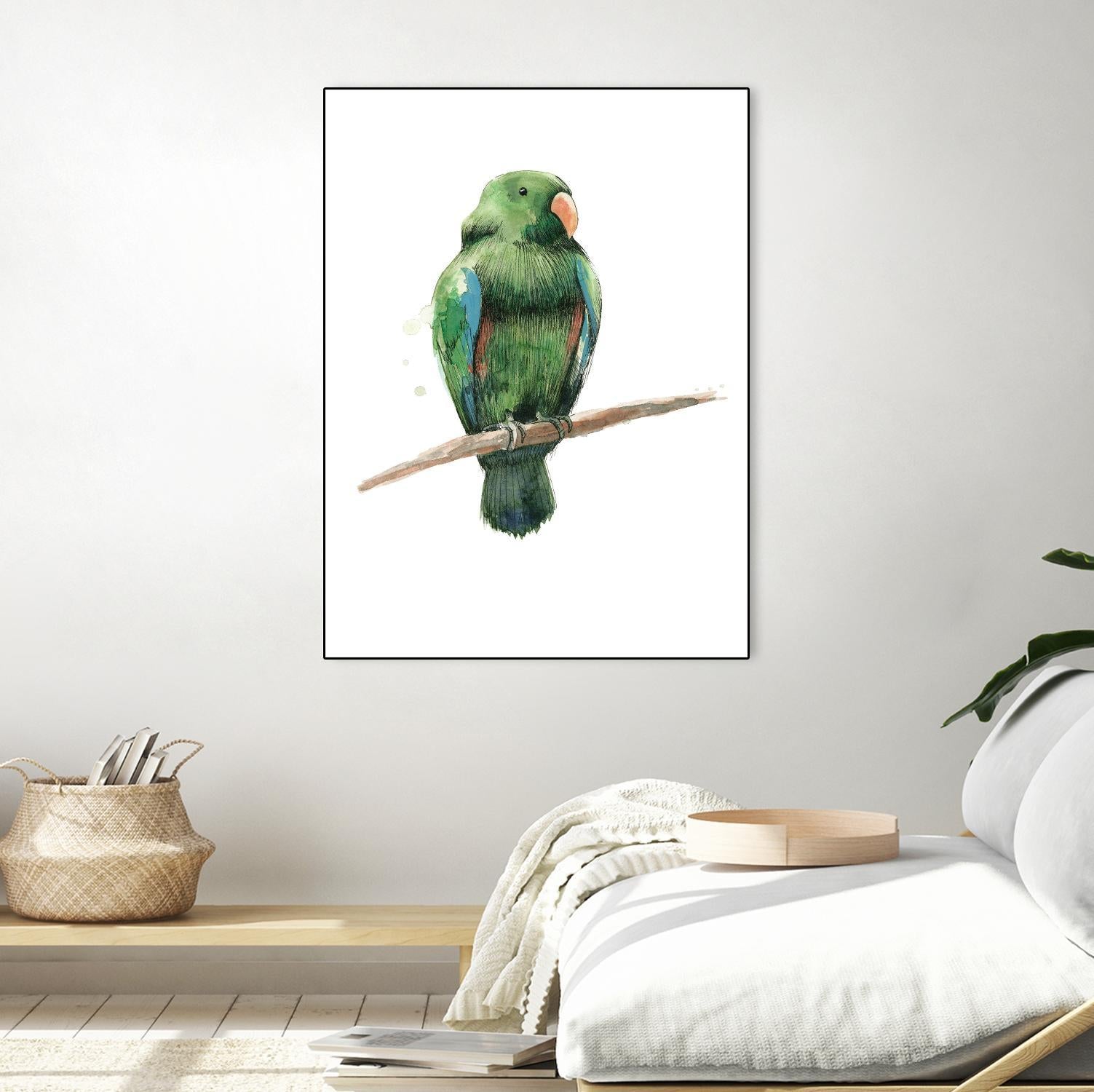 Bird 3 by Harvey, Brenna Harvey on GIANT ART - green animals bird