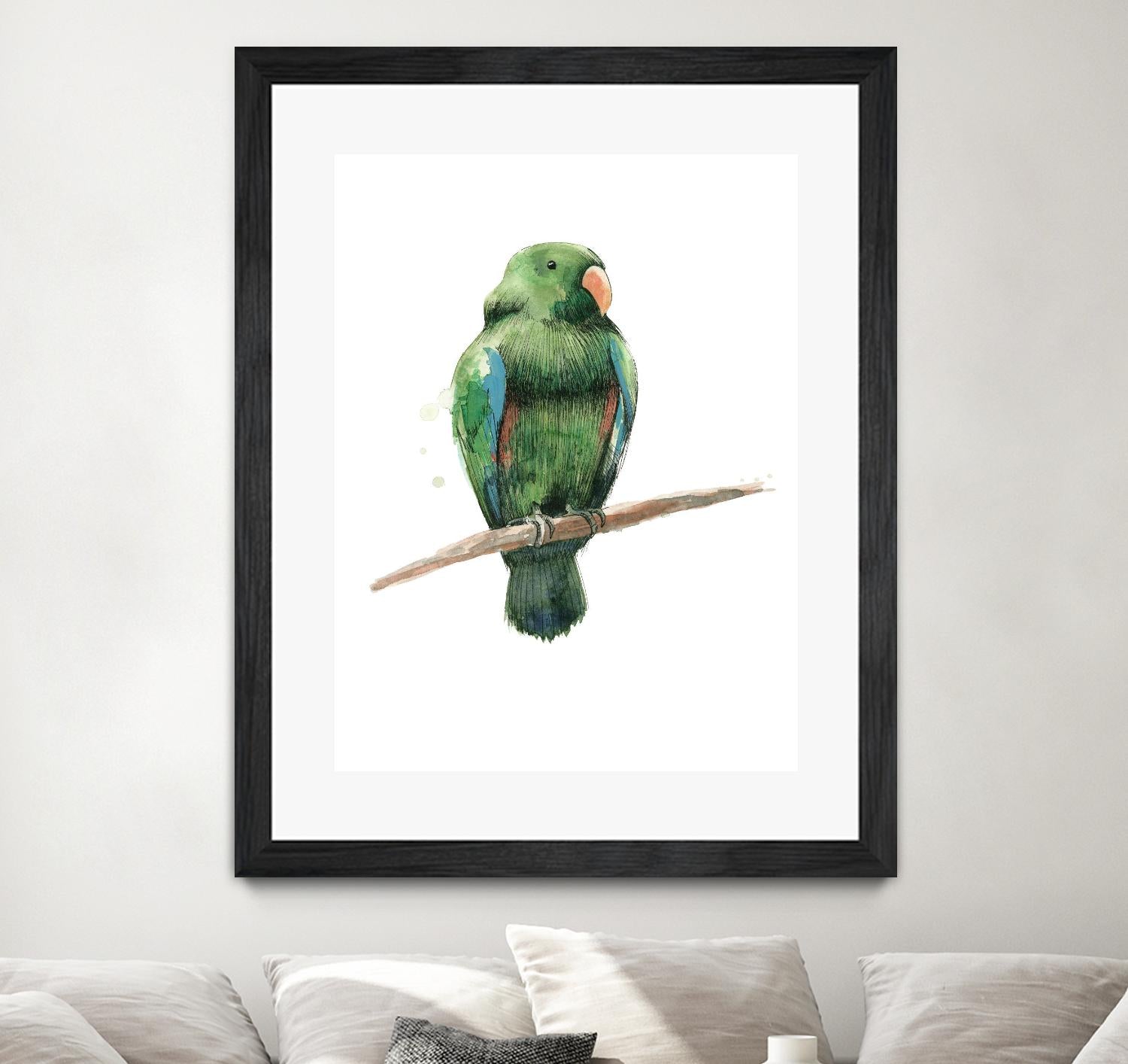 Bird 3 by Harvey, Brenna Harvey on GIANT ART - green animal bird