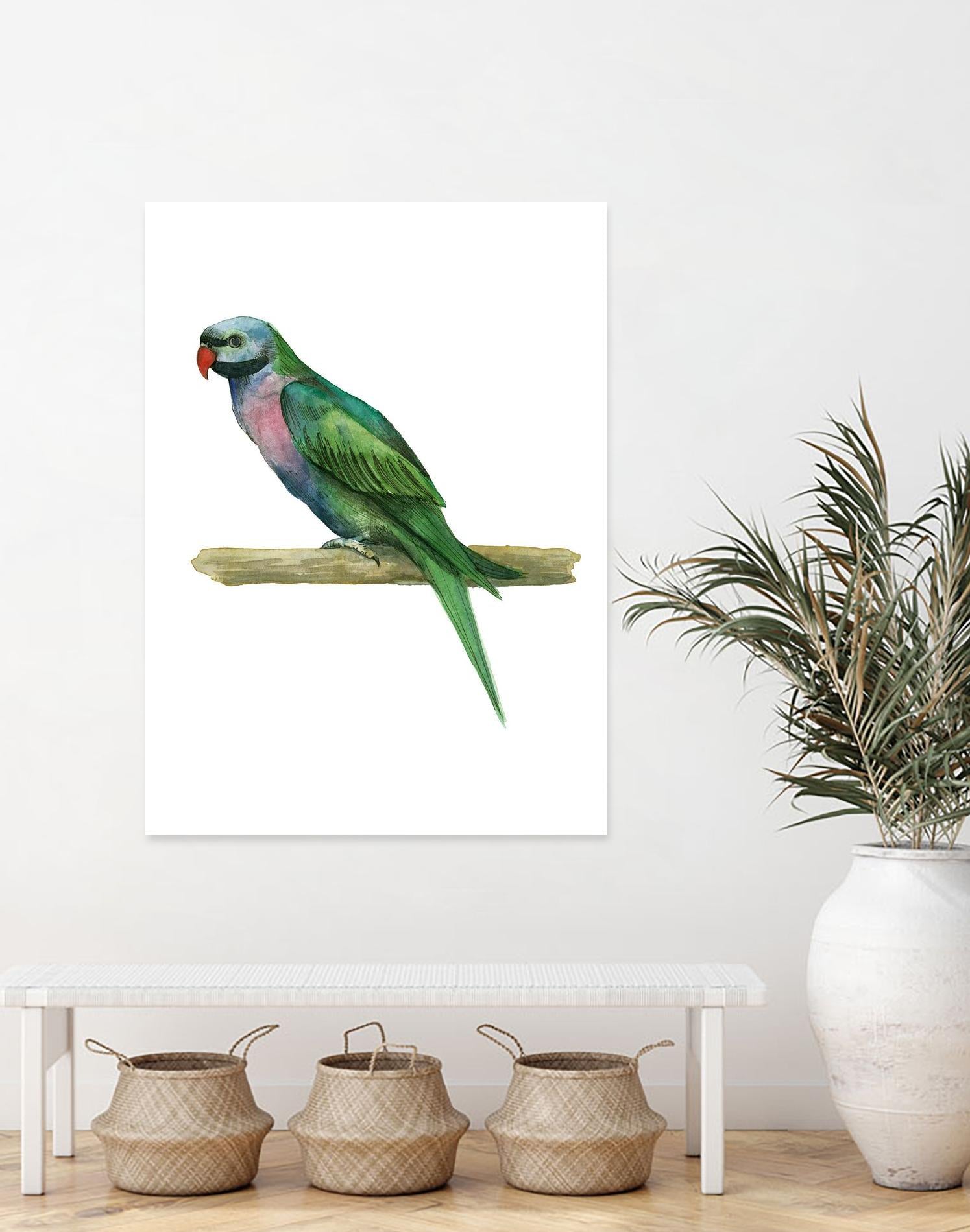 Bird 4 by Harvey, Brenna Harvey on GIANT ART - green animal bird