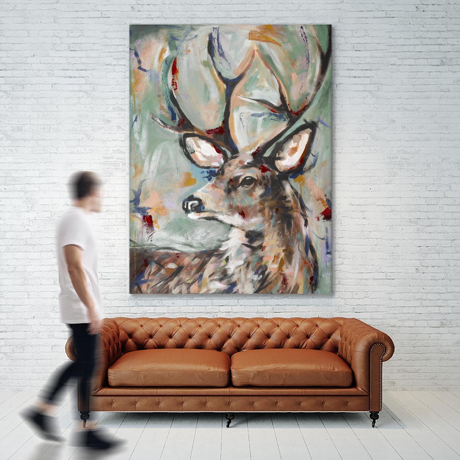 Buck by STA Studio on GIANT ART - beige animals wild
