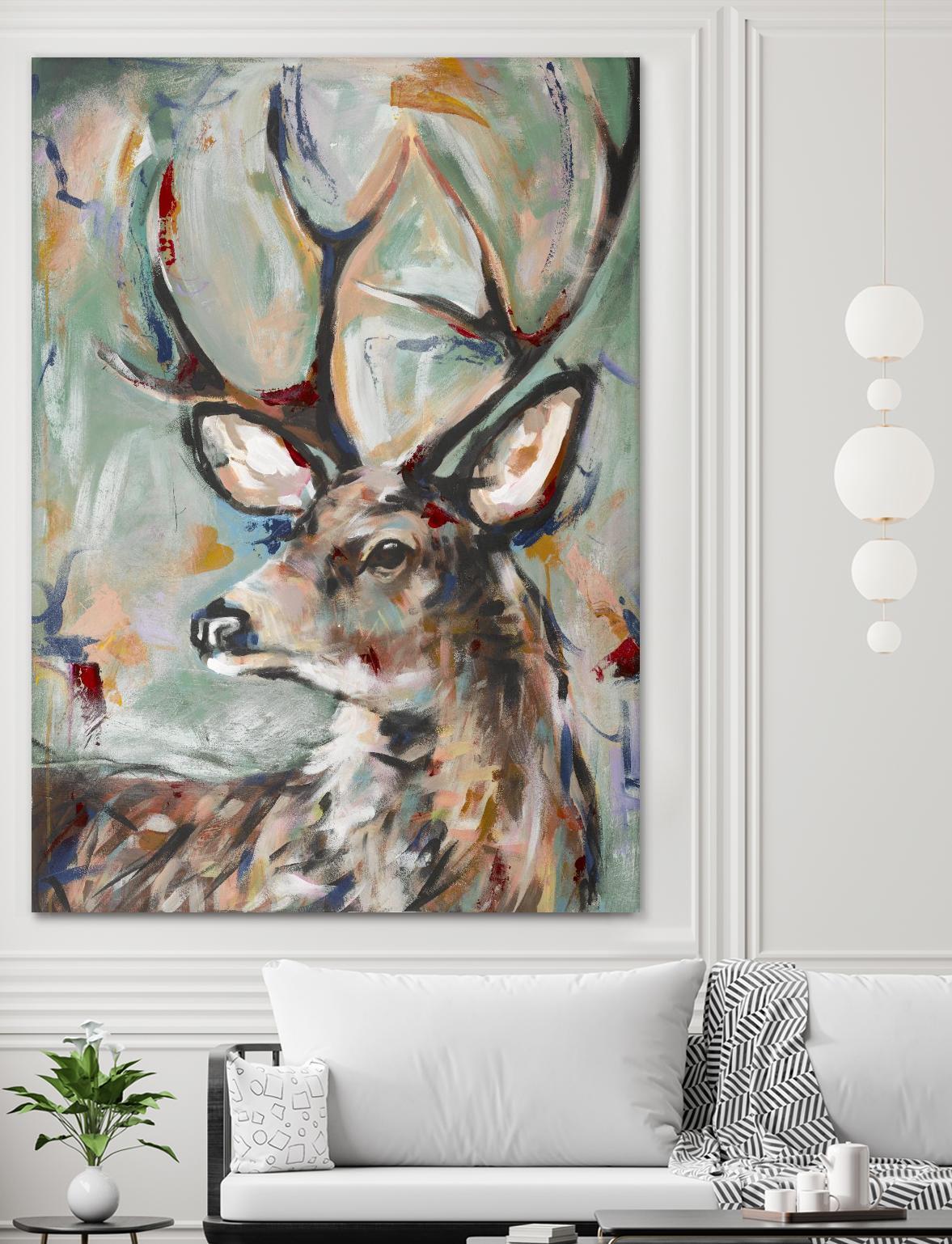 Buck by STA Studio on GIANT ART - beige animals wild