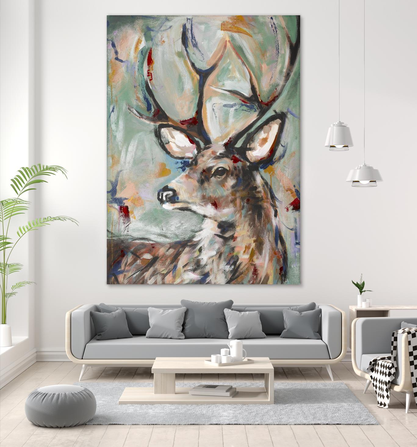 Buck by STA Studio on GIANT ART - beige animals wild