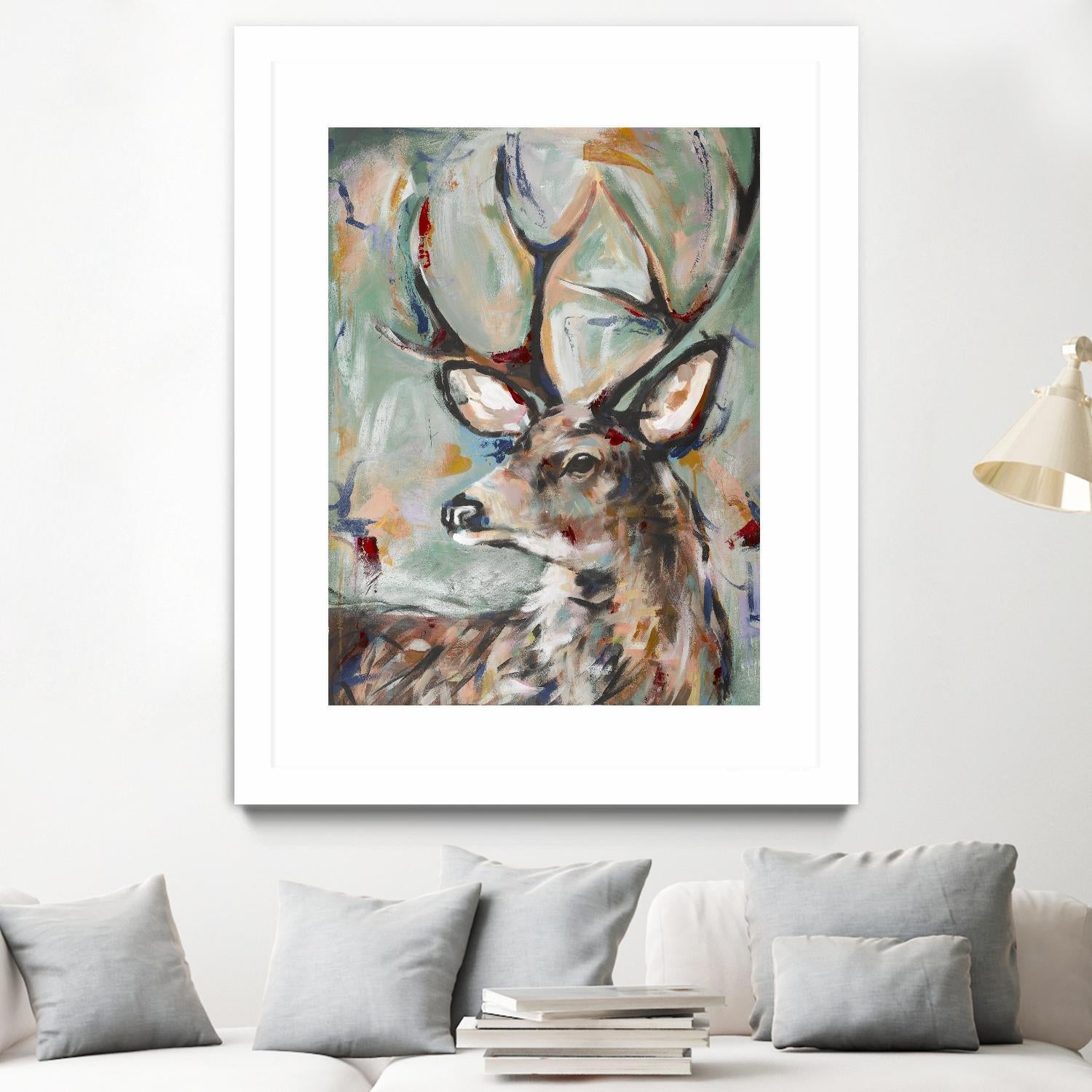 Buck by STA Studio on GIANT ART - beige animals wild