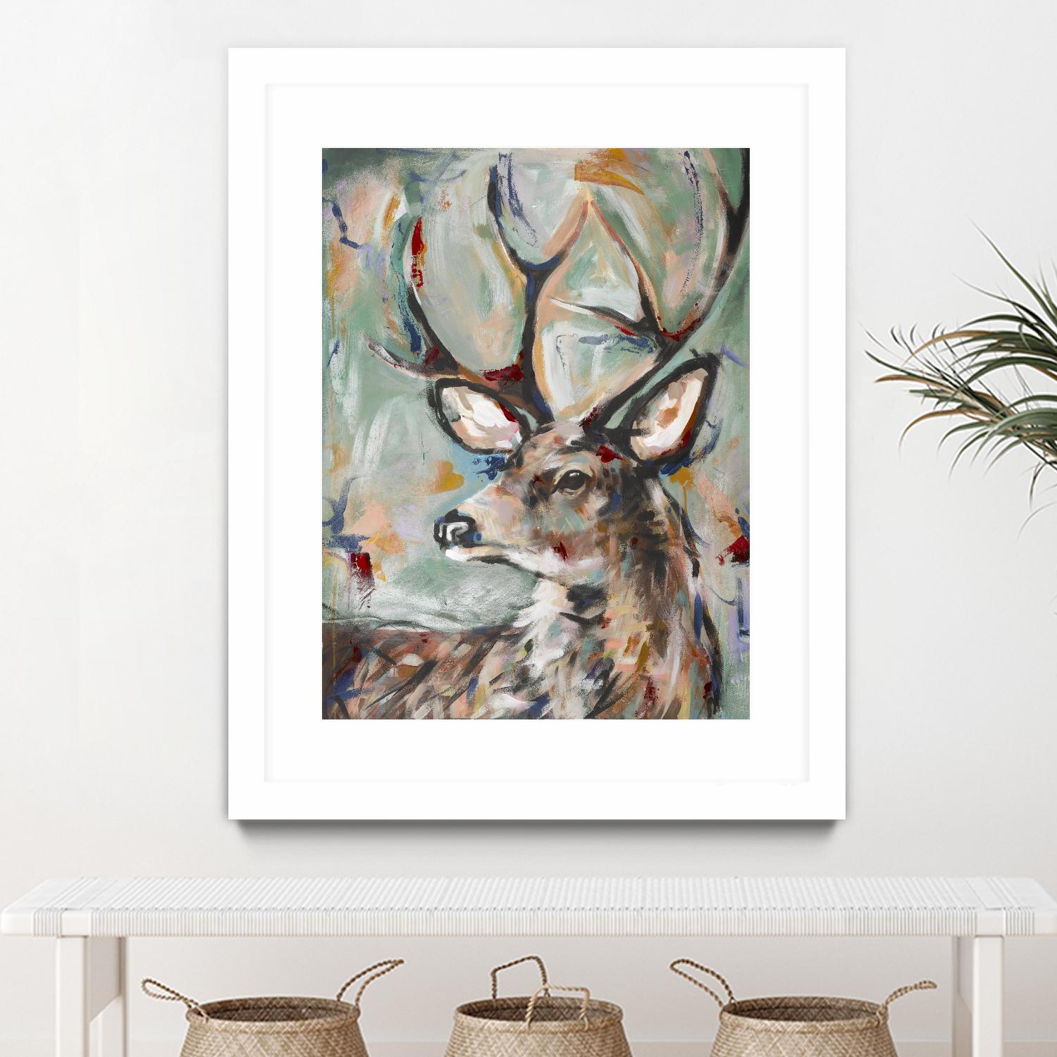 Buck by STA Studio on GIANT ART - beige animals wild