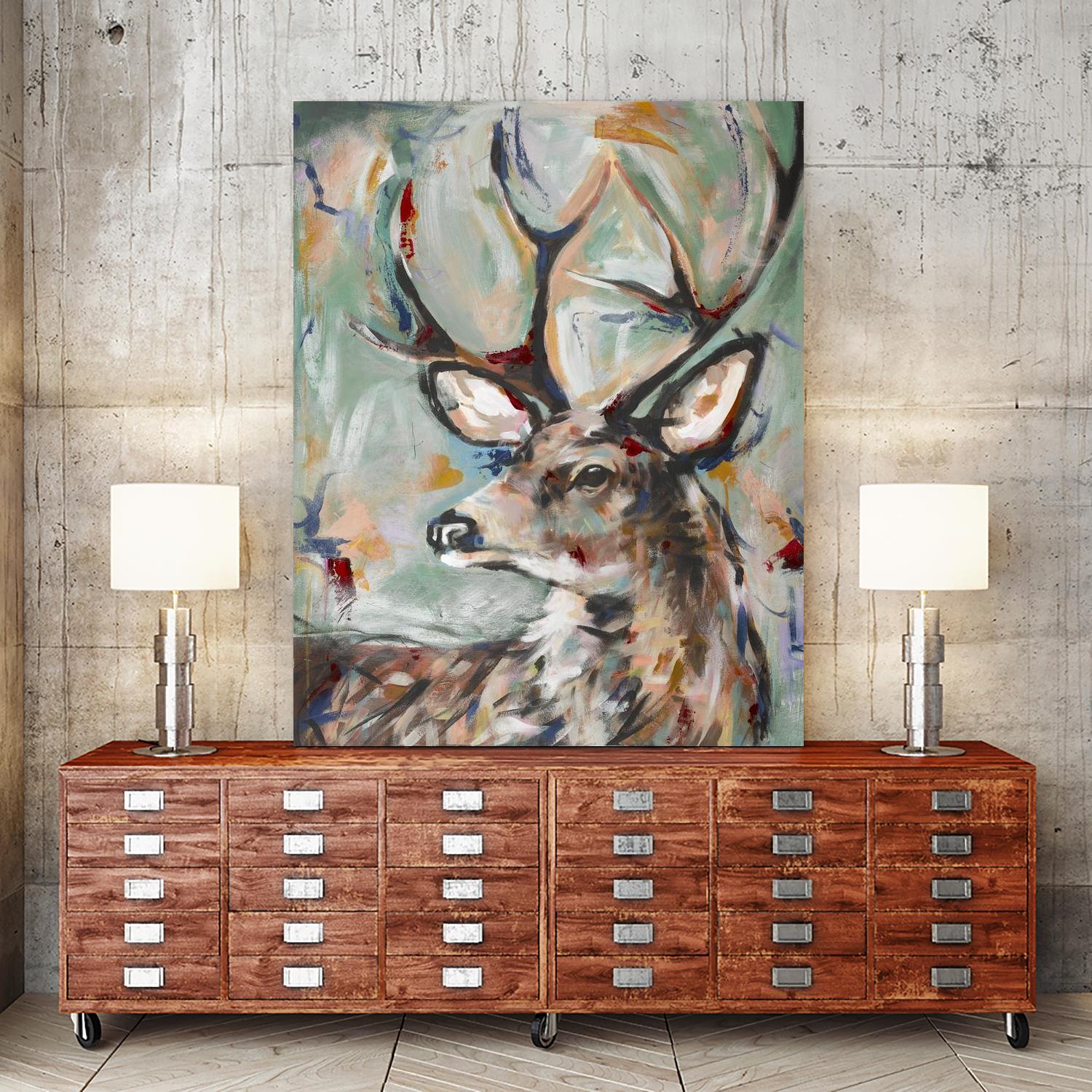 Buck by STA Studio on GIANT ART - beige animals wild