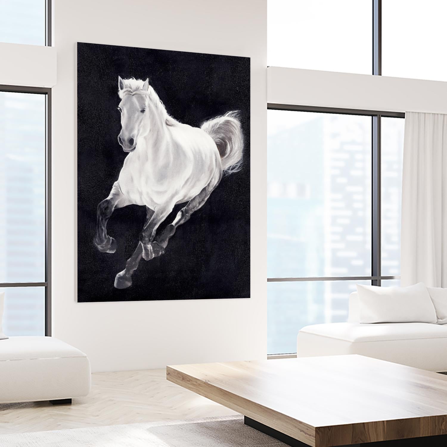 White Horse by Stefano Altamura on GIANT ART - white animals