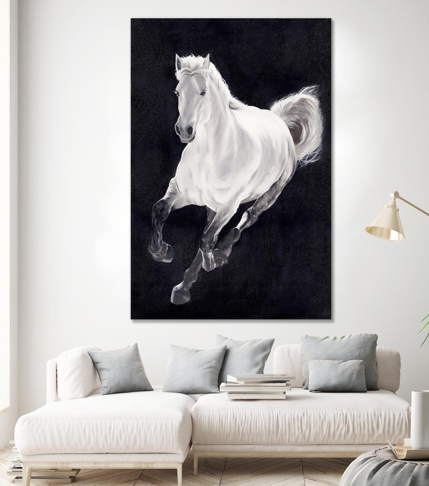White Horse by Stefano Altamura on GIANT ART - white animals