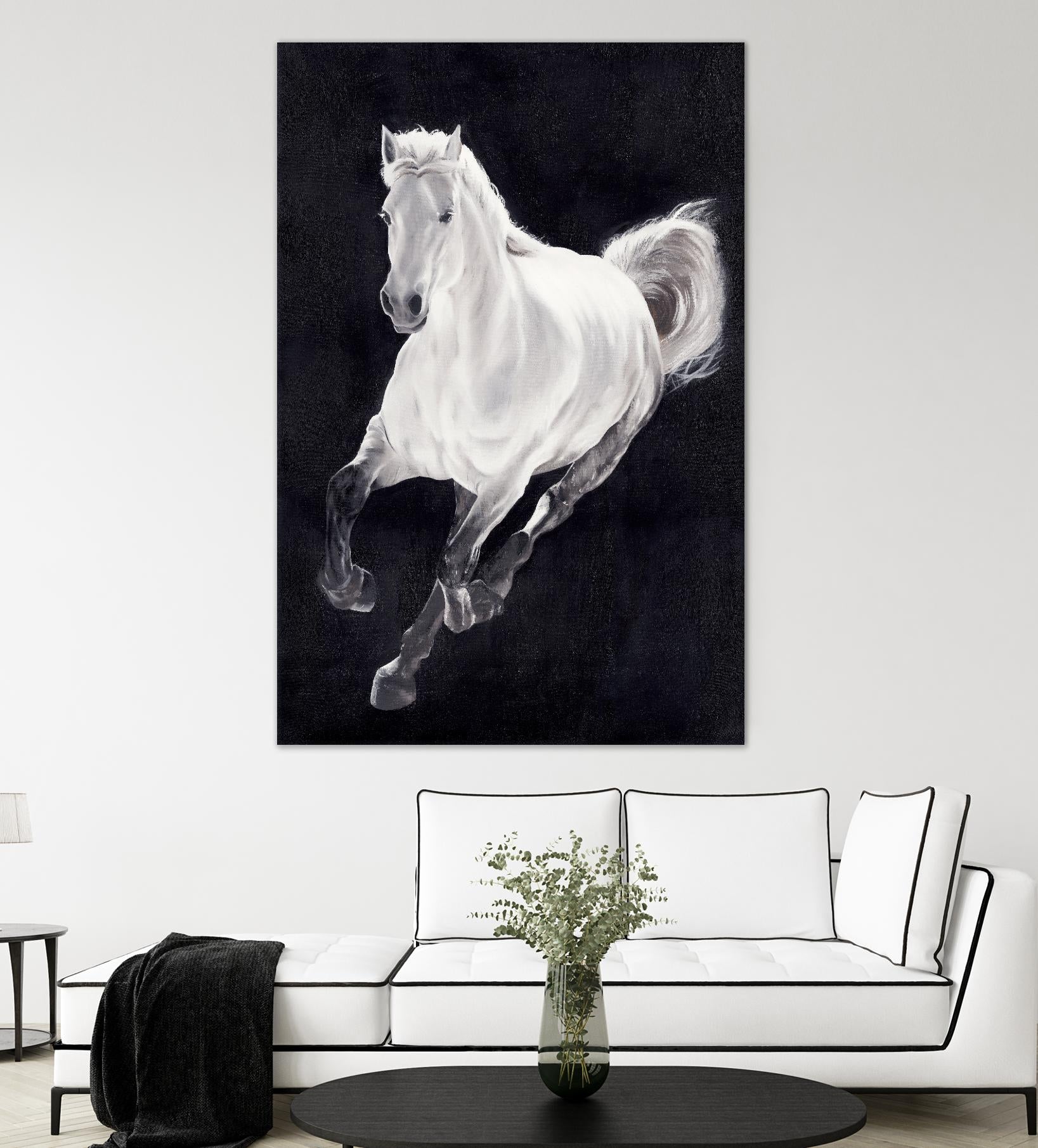 White Horse by Stefano Altamura on GIANT ART - white animals