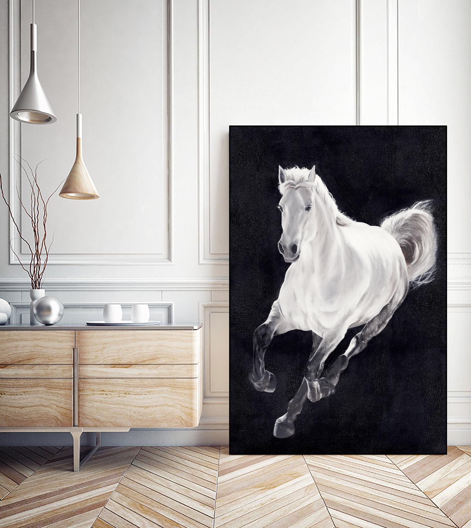 White Horse by Stefano Altamura on GIANT ART - white animals