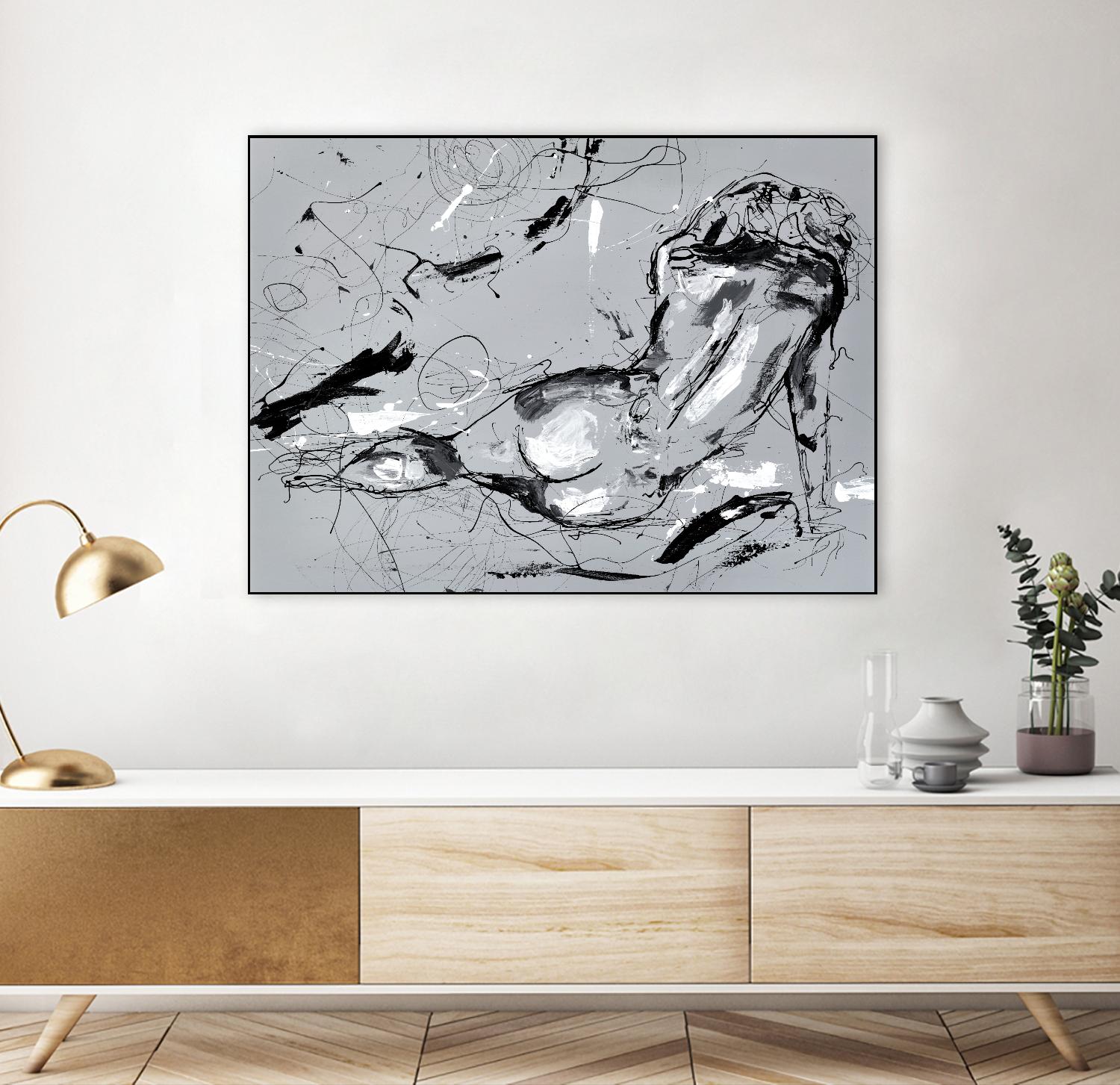 Nude Figure 3 by Stefano Altamura on GIANT ART - grey men and women