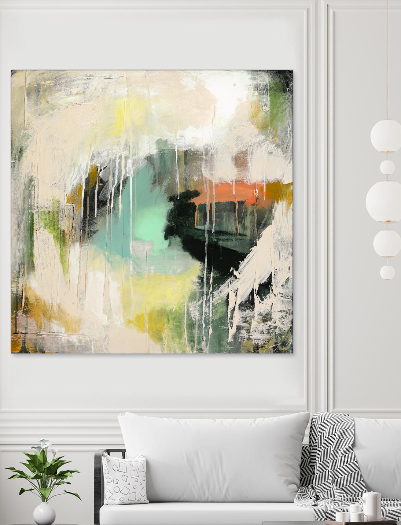 Tunnel Vision 1 by Brenna Harvey on GIANT ART - red abstract