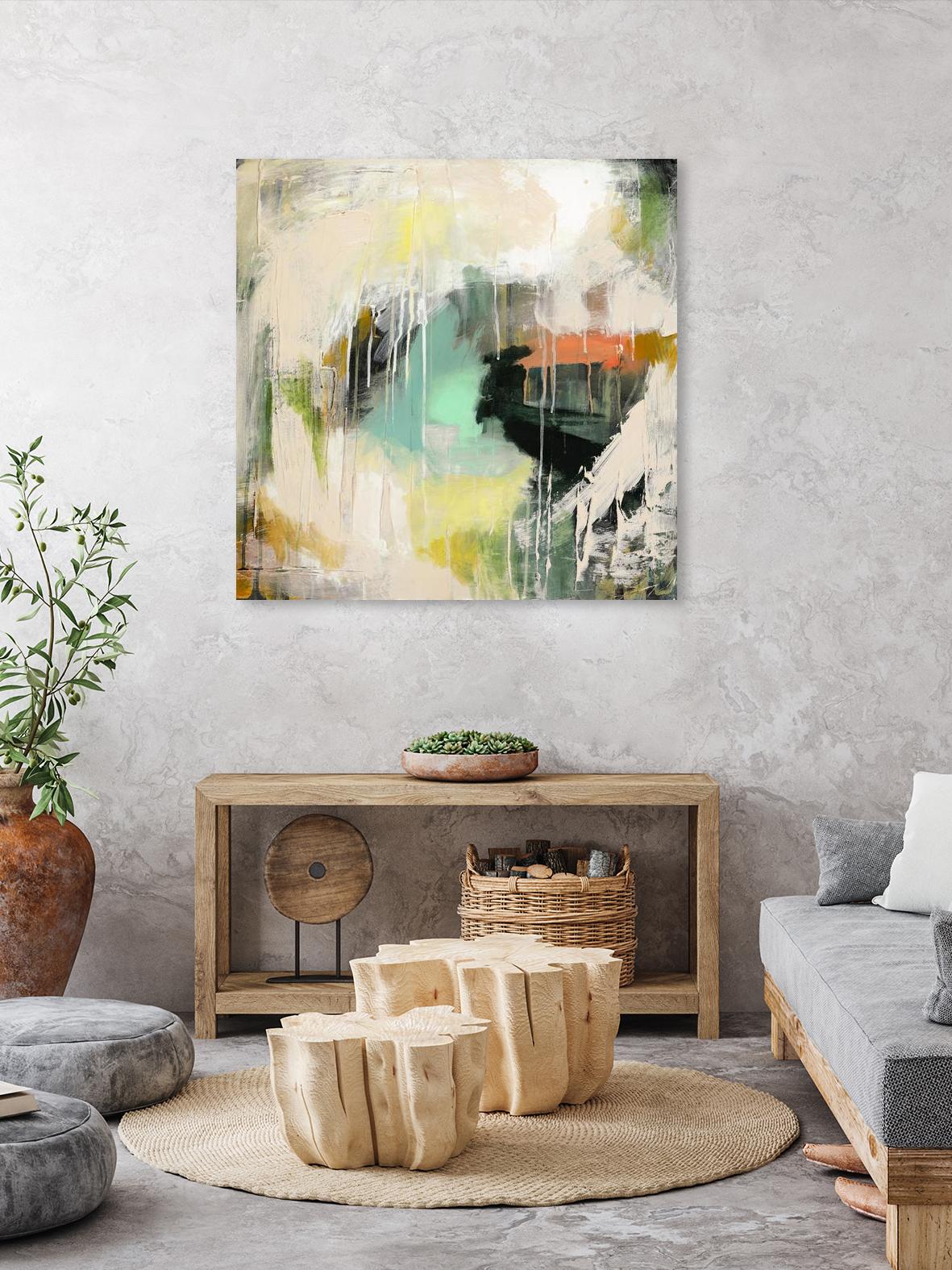 Tunnel Vision 1 by Brenna Harvey on GIANT ART - beige abstract