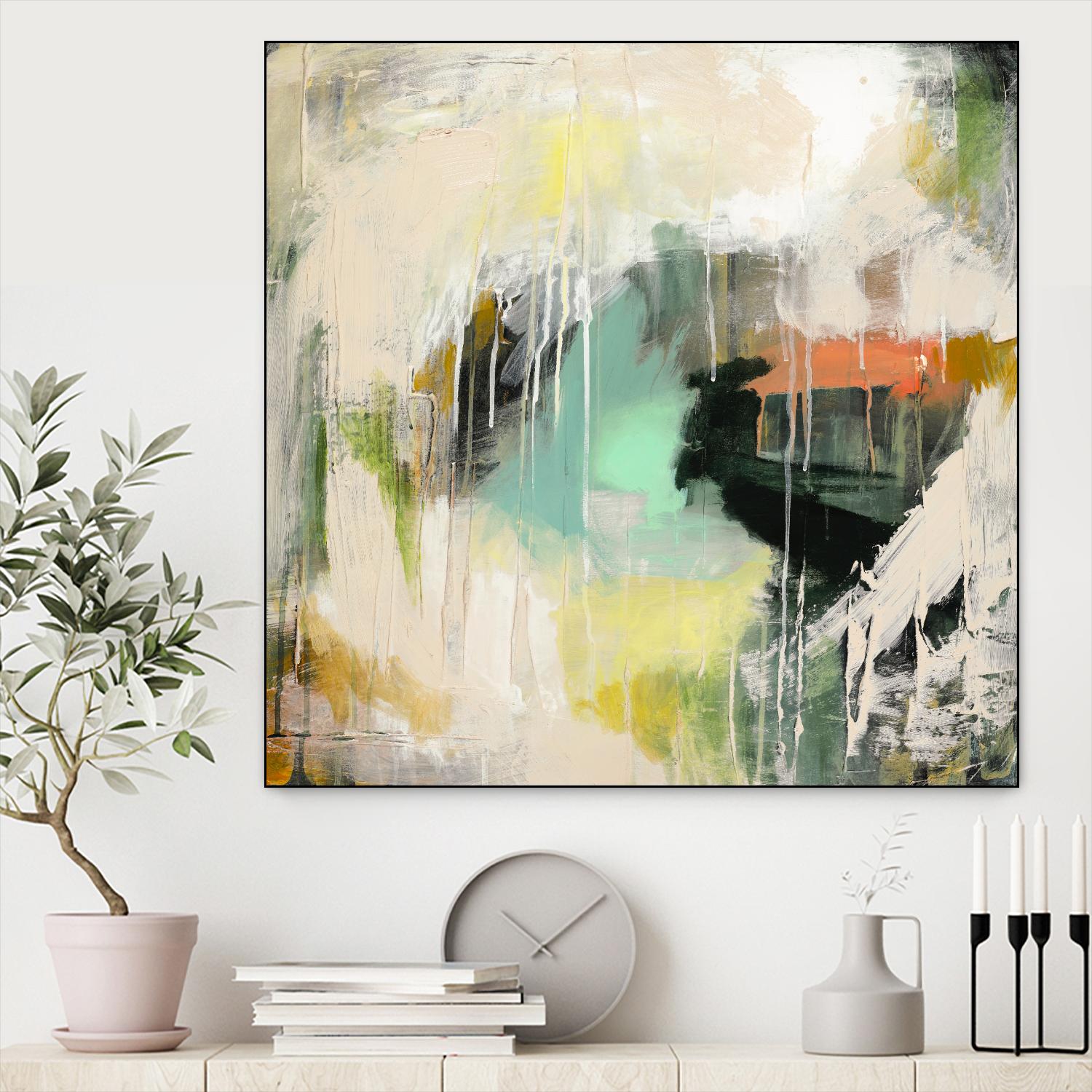 Tunnel Vision 1 by Brenna Harvey on GIANT ART - red abstract