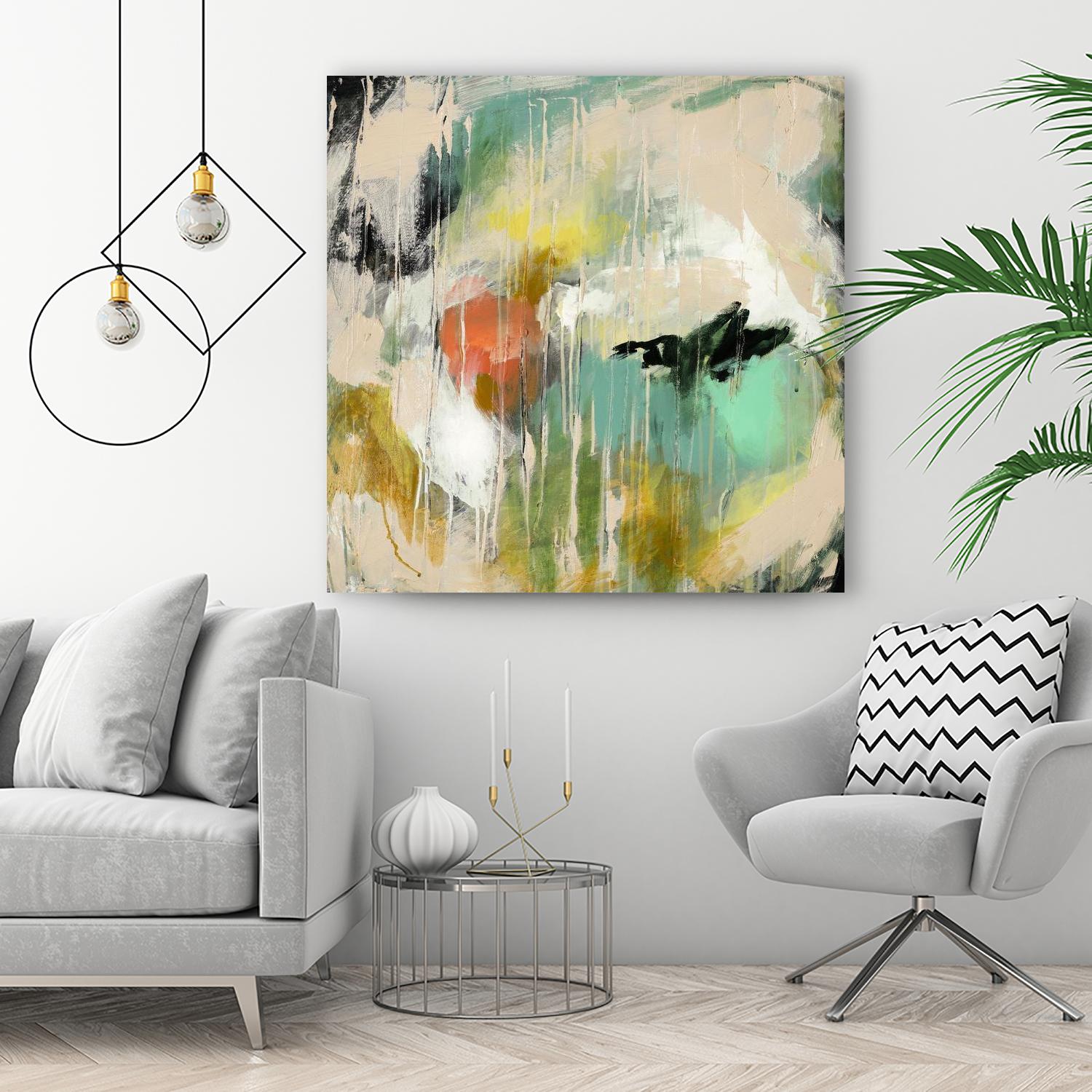 Tunnel Vision 2 by Brenna Harvey on GIANT ART - beige abstract