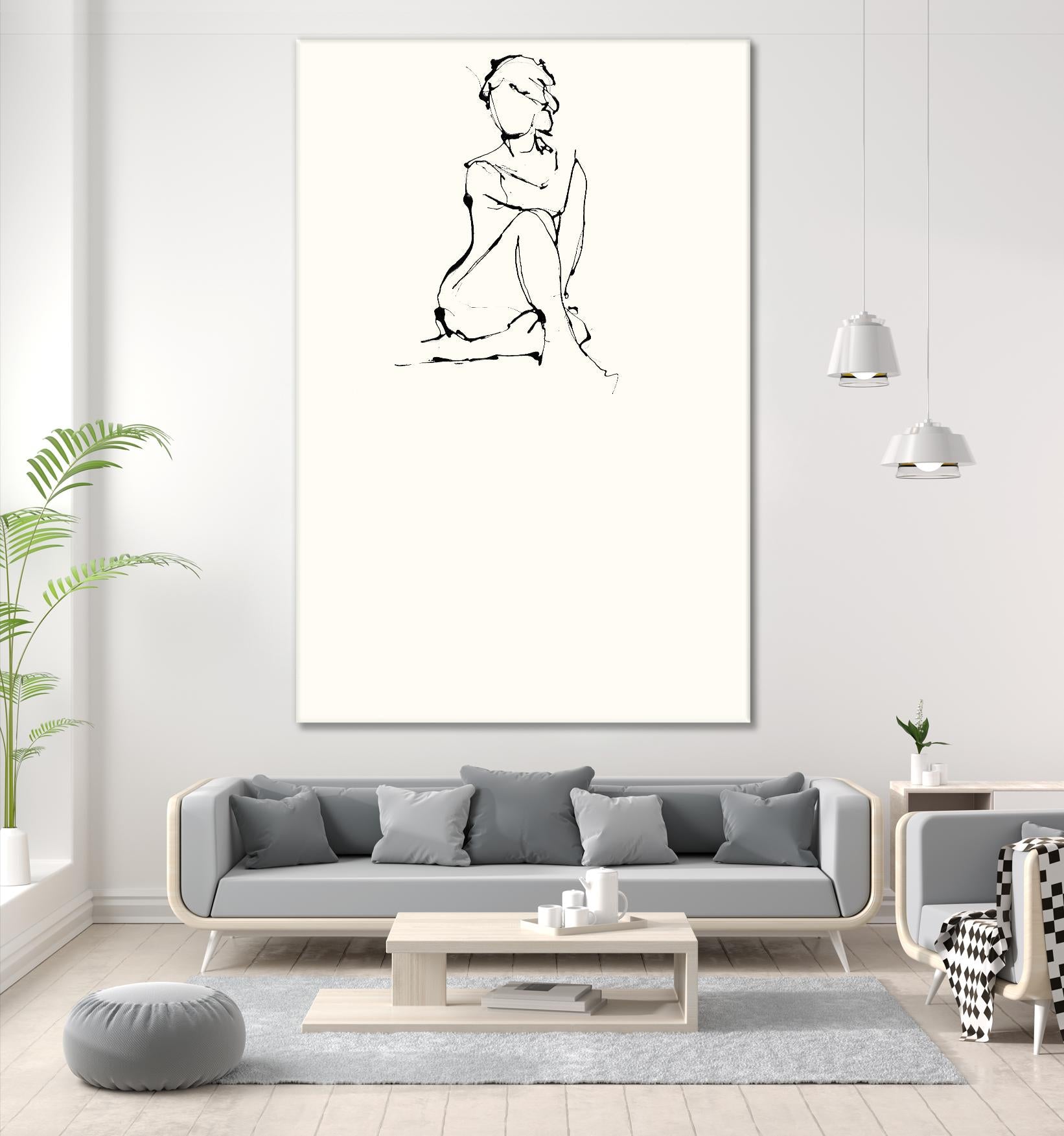 Contour Figure 2 by Stefano Altamura on GIANT ART - black men and women