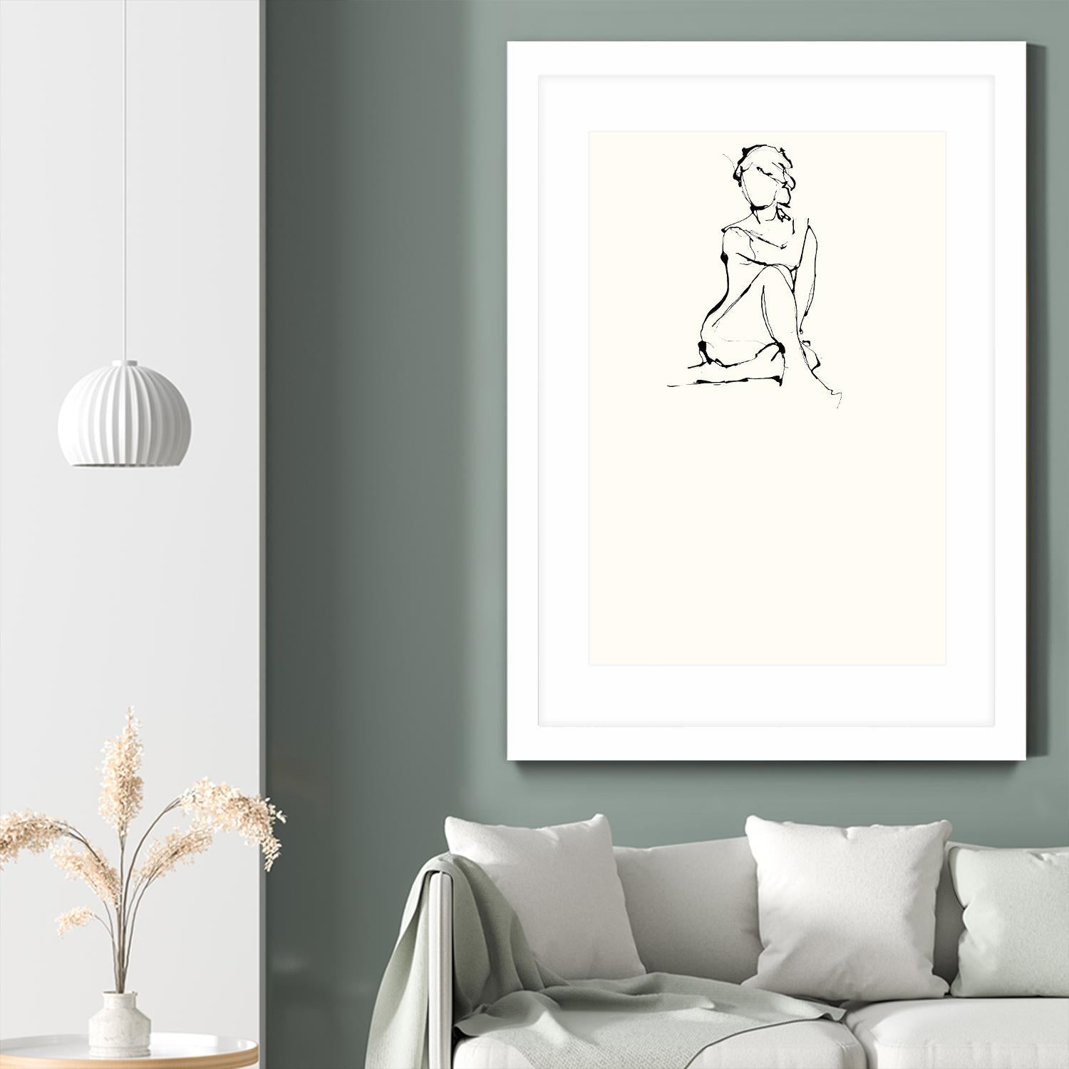 Contour Figure 2 by Stefano Altamura on GIANT ART - white black & white corps nu