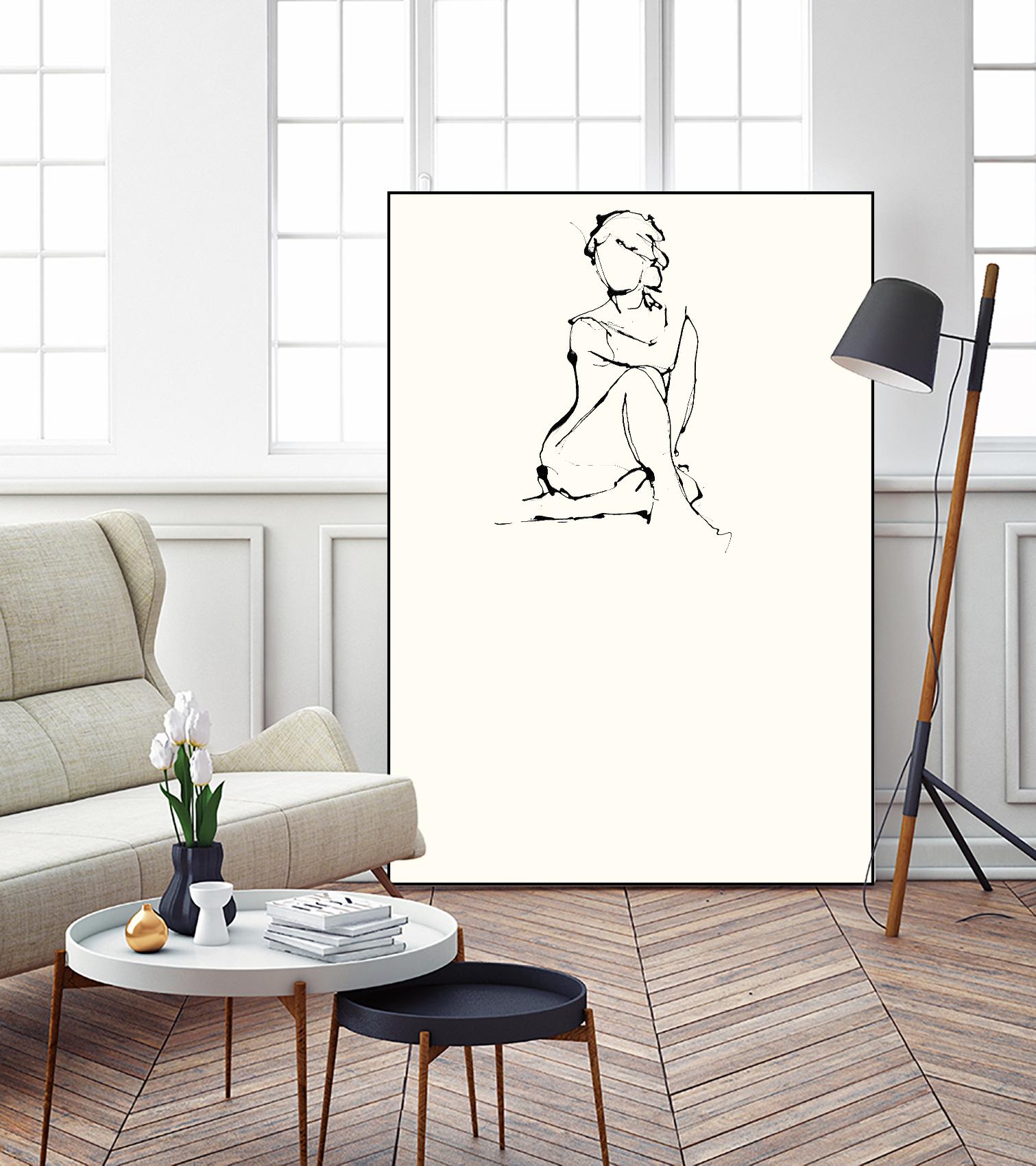 Contour Figure 2 by Stefano Altamura on GIANT ART - black men and women