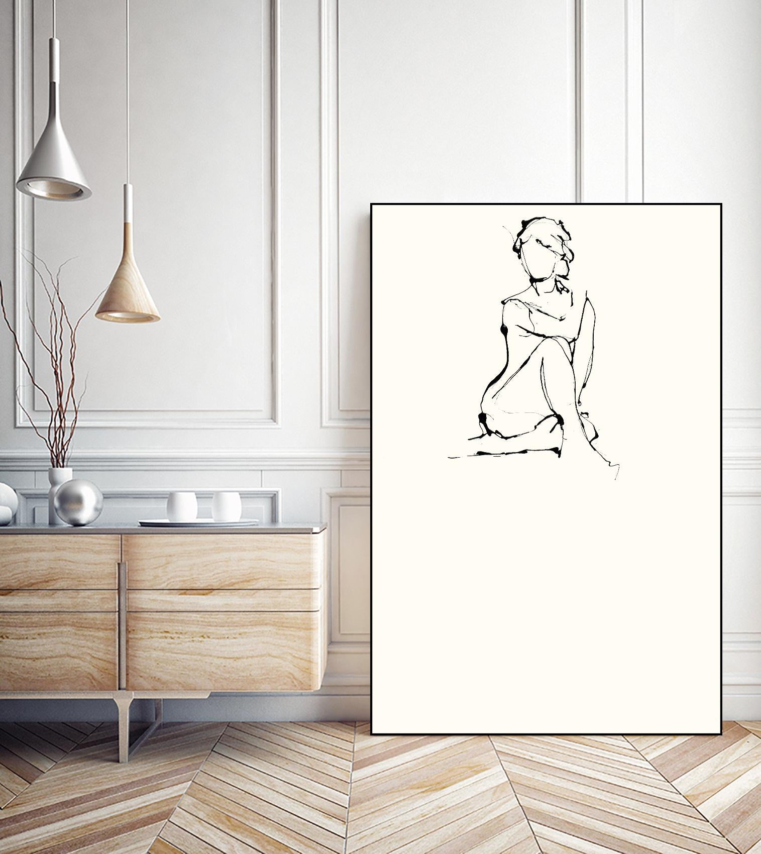 Contour Figure 2 by Stefano Altamura on GIANT ART - black men and women