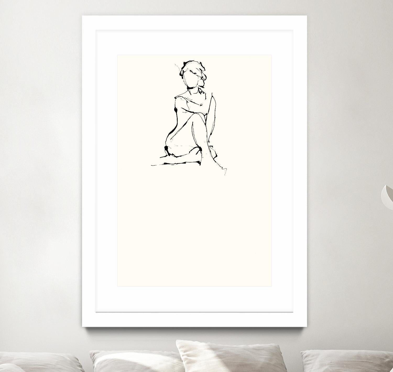 Contour Figure 2 by Stefano Altamura on GIANT ART - white black & white corps nu