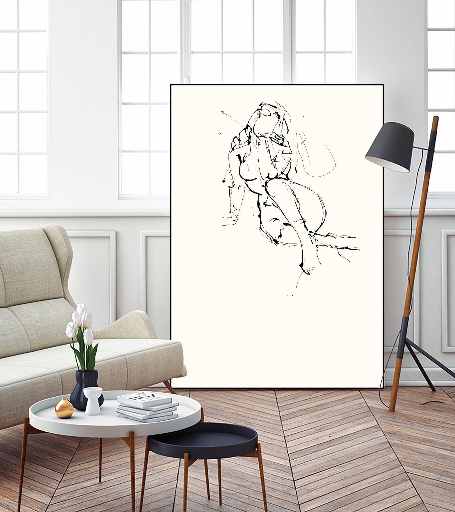 Contour Figure 9 by Stefano Altamura on GIANT ART - black men and women