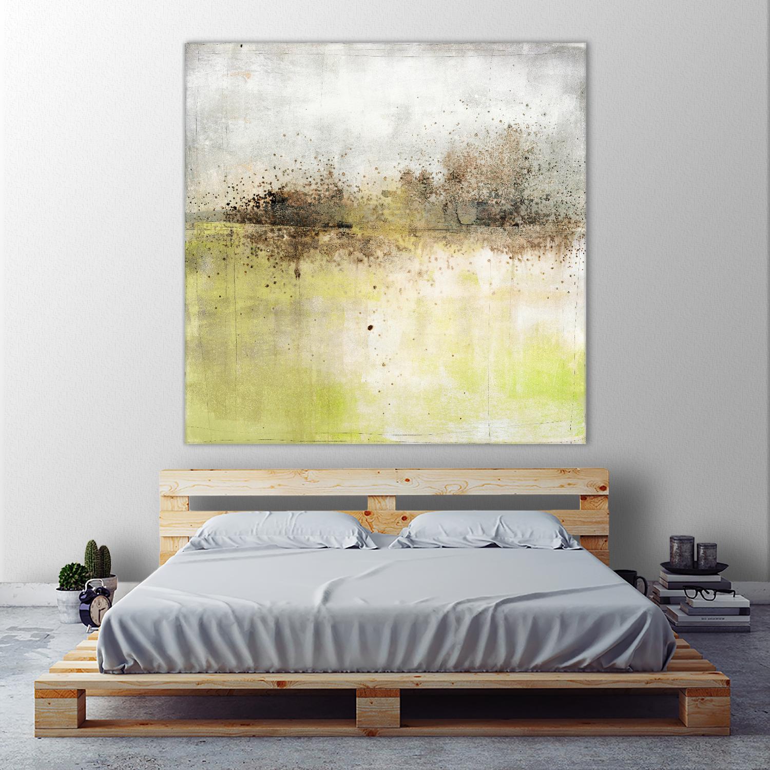 Granulated Peridot by Maeve Harris on GIANT ART - green abstract