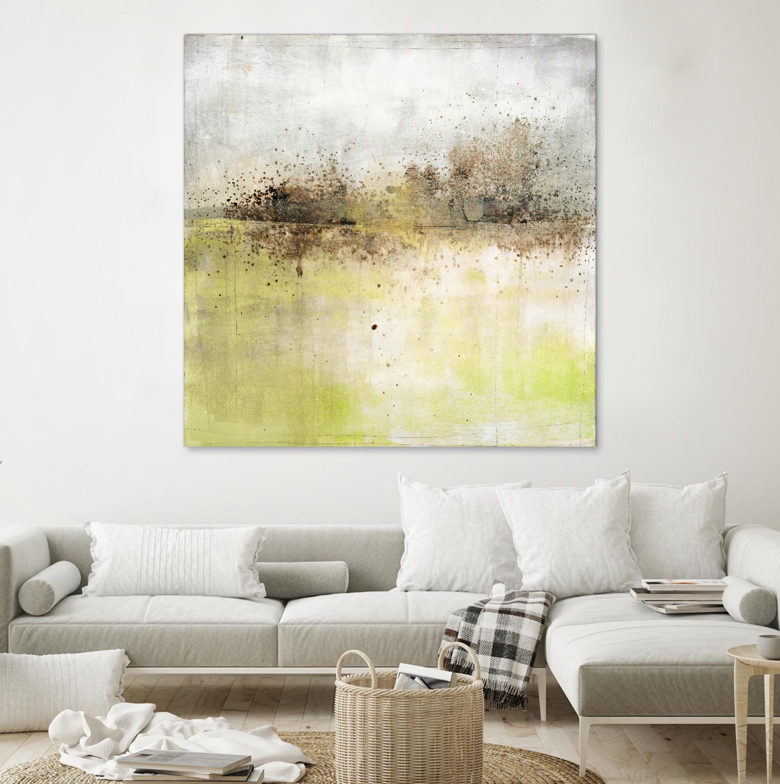 Granulated Peridot by Maeve Harris on GIANT ART - green abstract