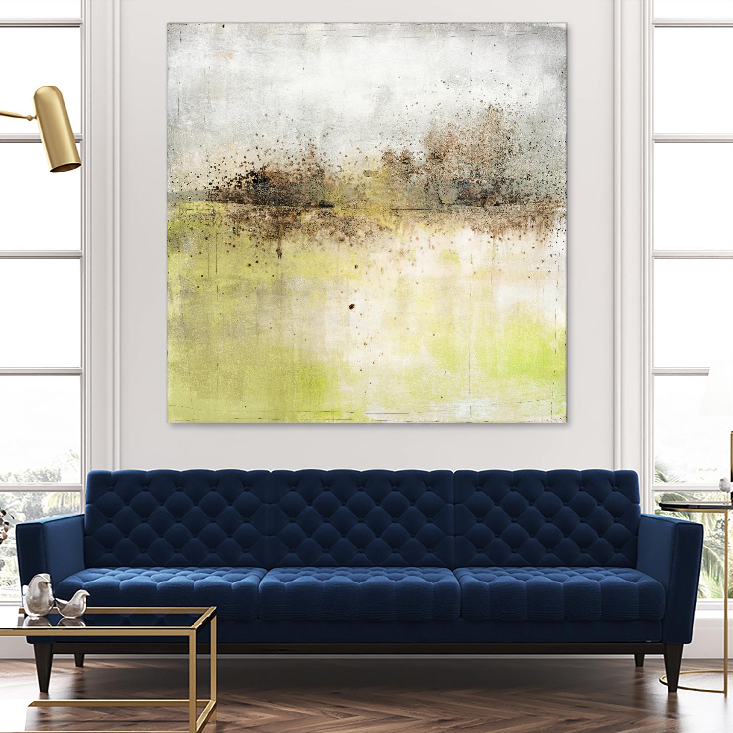 Granulated Peridot by Maeve Harris on GIANT ART - green abstract