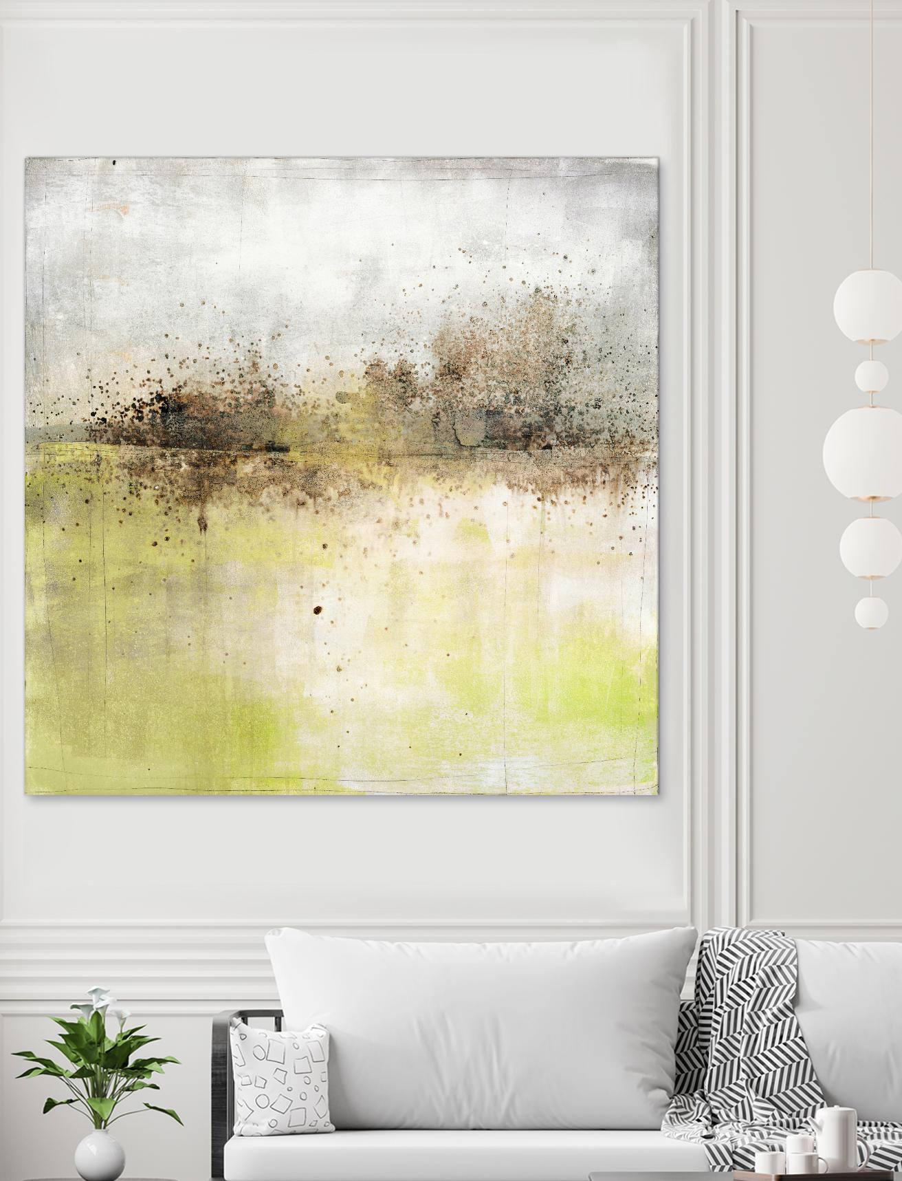 Granulated Peridot by Maeve Harris on GIANT ART - green abstract