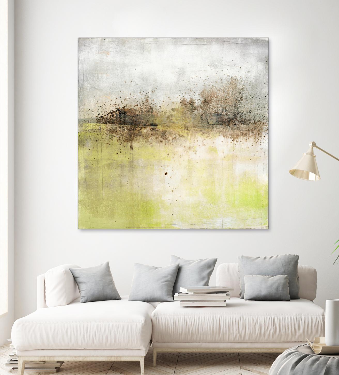 Granulated Peridot by Maeve Harris on GIANT ART - green abstract