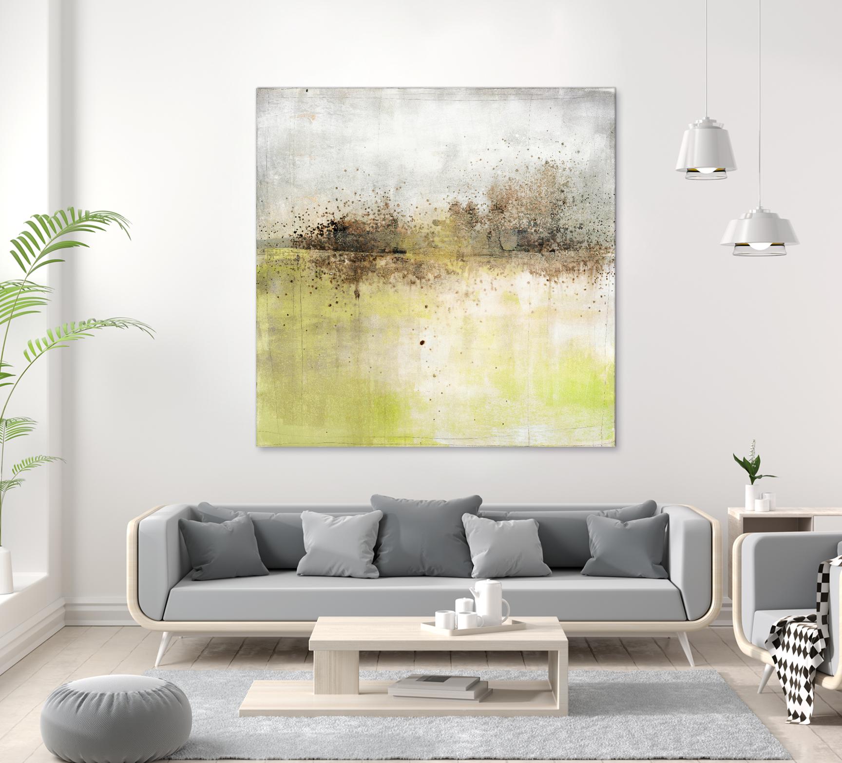 Granulated Peridot by Maeve Harris on GIANT ART - green abstract