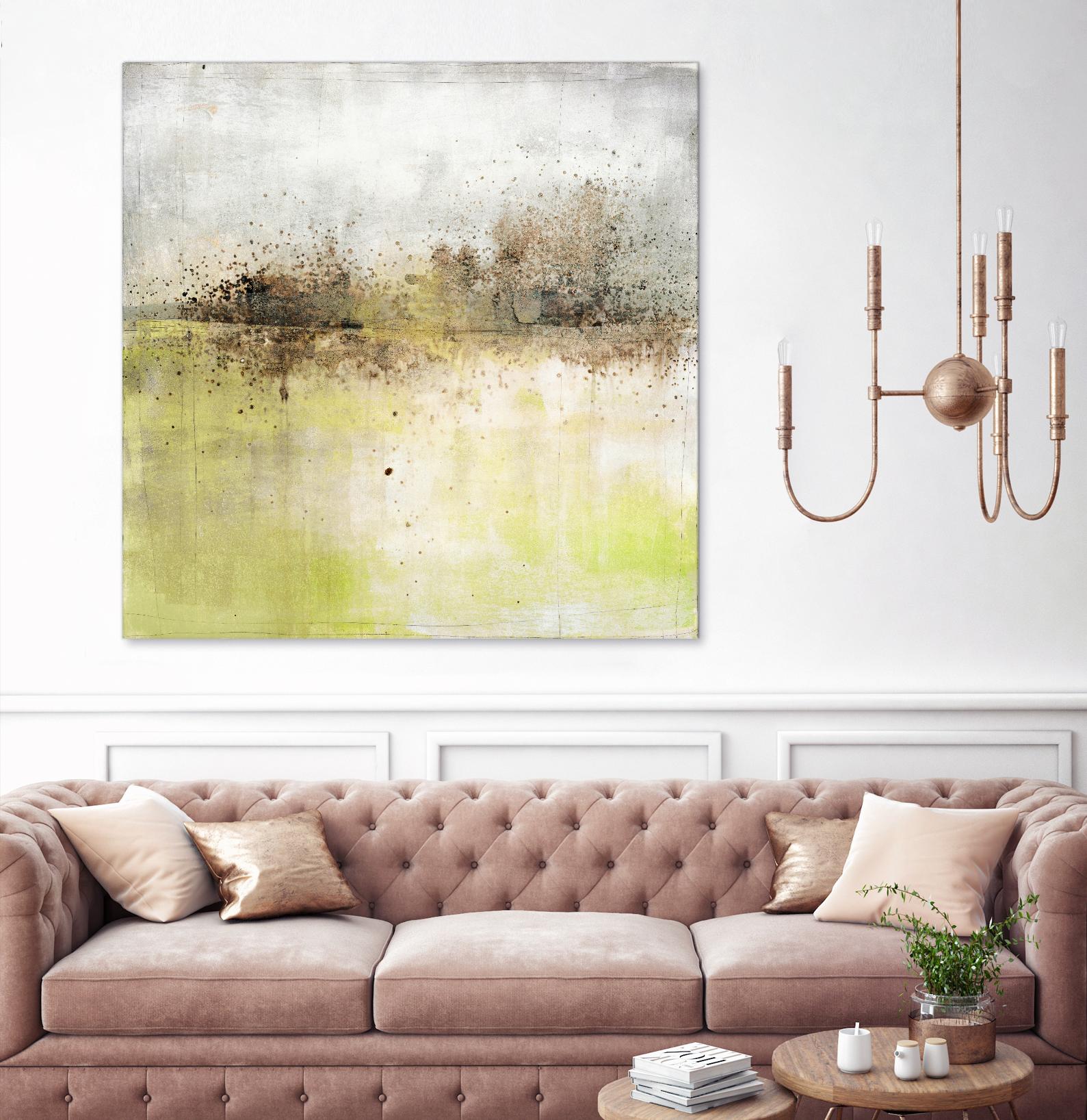 Granulated Peridot by Maeve Harris on GIANT ART - green abstract