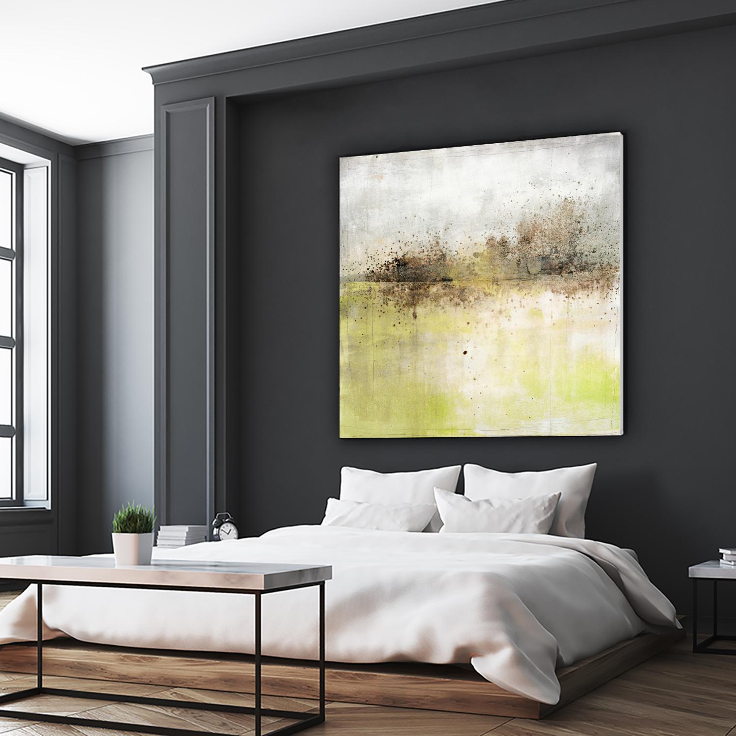 Granulated Peridot by Maeve Harris on GIANT ART - green abstract