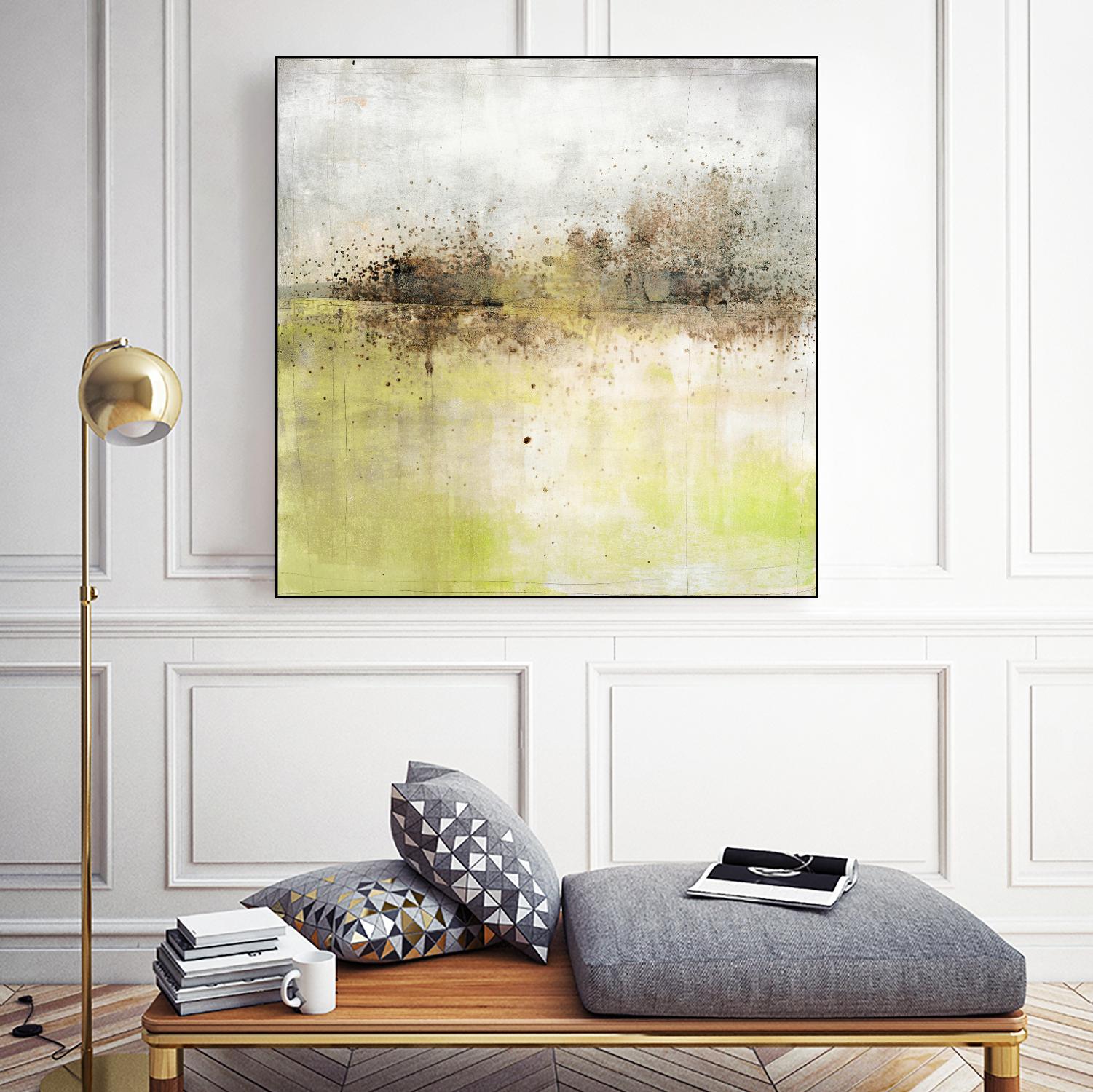 Granulated Peridot by Maeve Harris on GIANT ART - green abstract