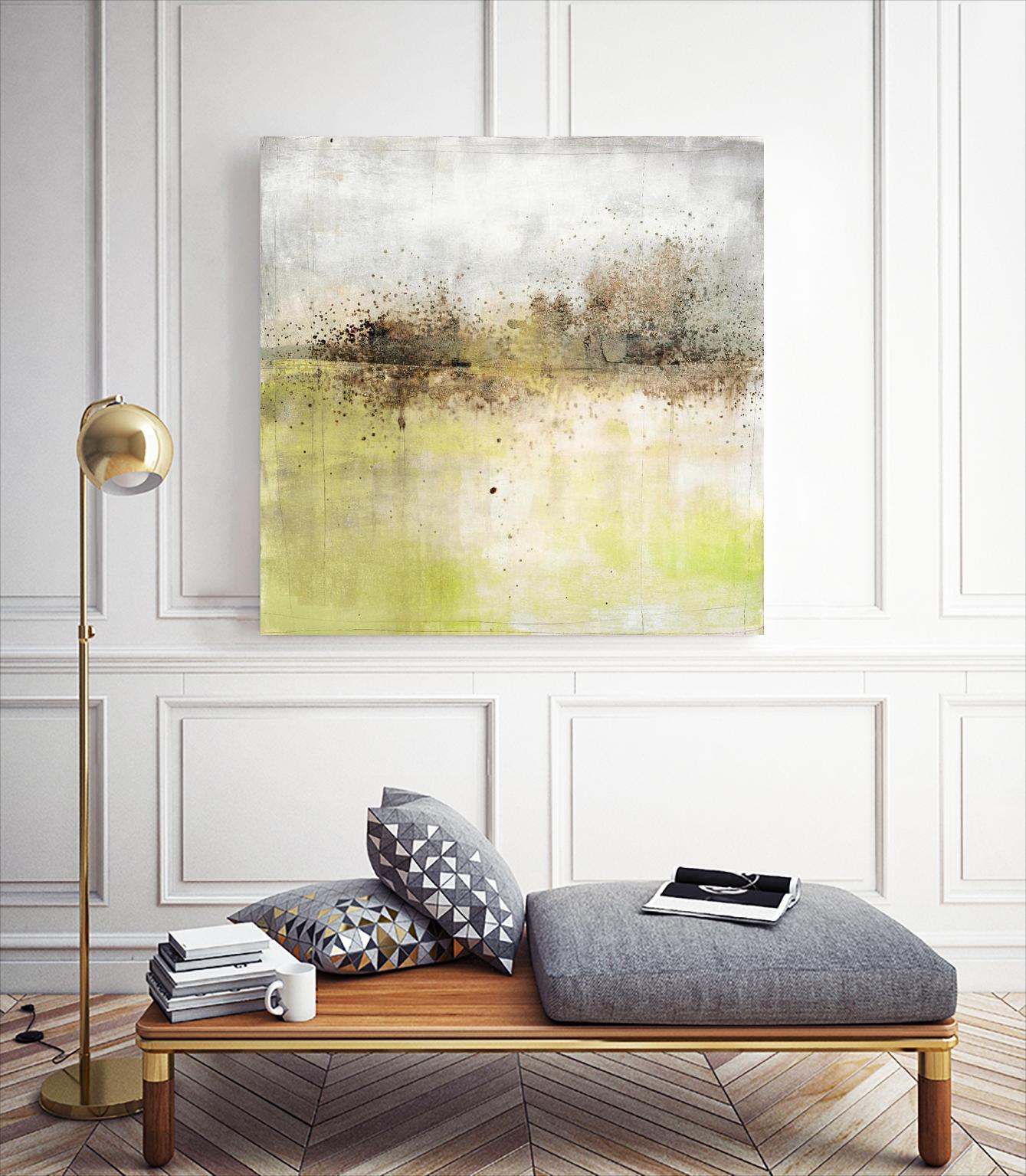 Granulated Peridot by Maeve Harris on GIANT ART - green abstract