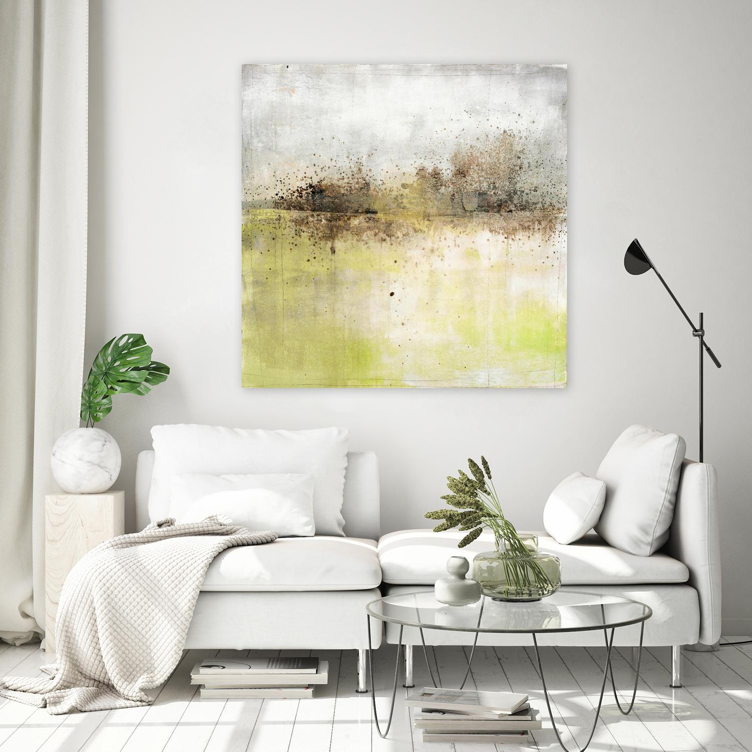 Granulated Peridot by Maeve Harris on GIANT ART - green abstract