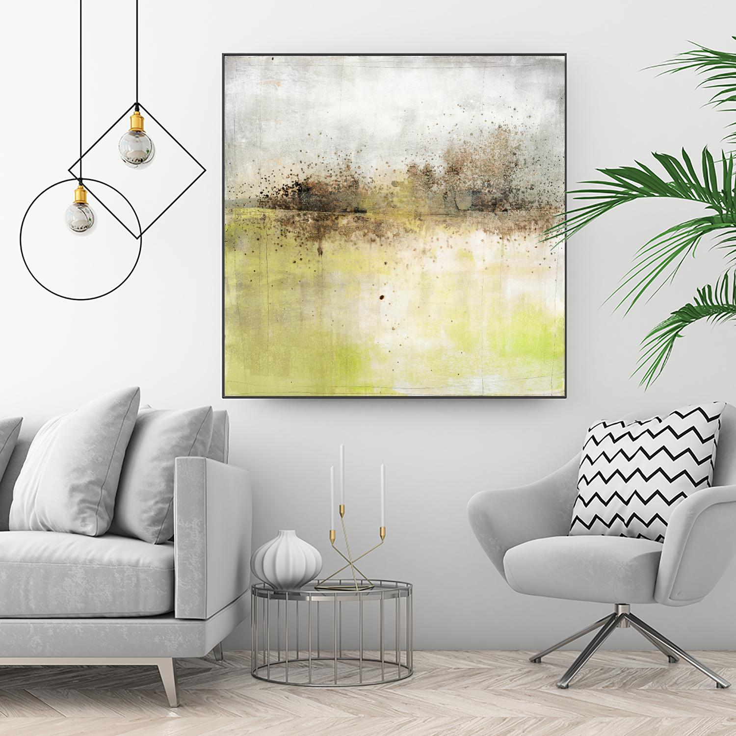 Granulated Peridot by Maeve Harris on GIANT ART - green abstract