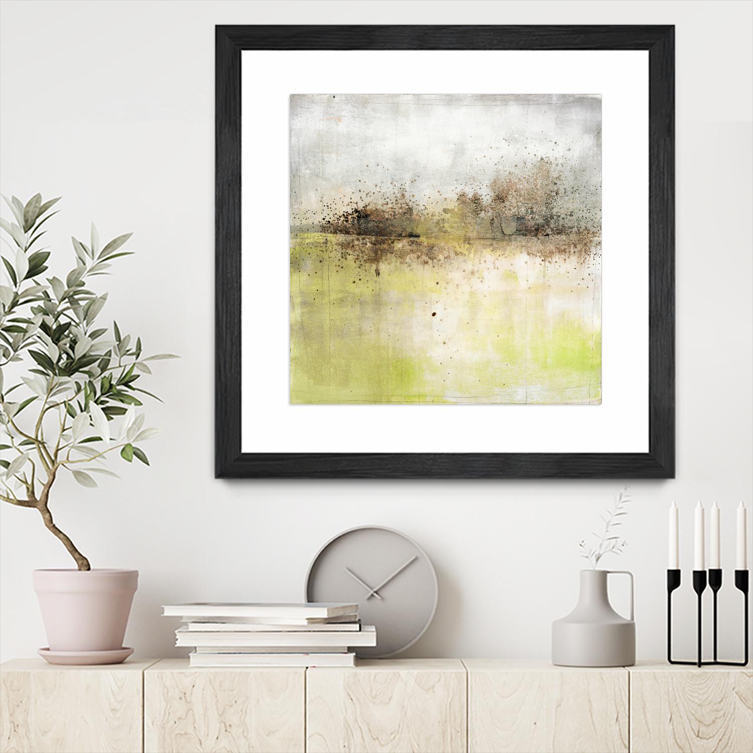 Granulated Peridot by Maeve Harris on GIANT ART - green abstract