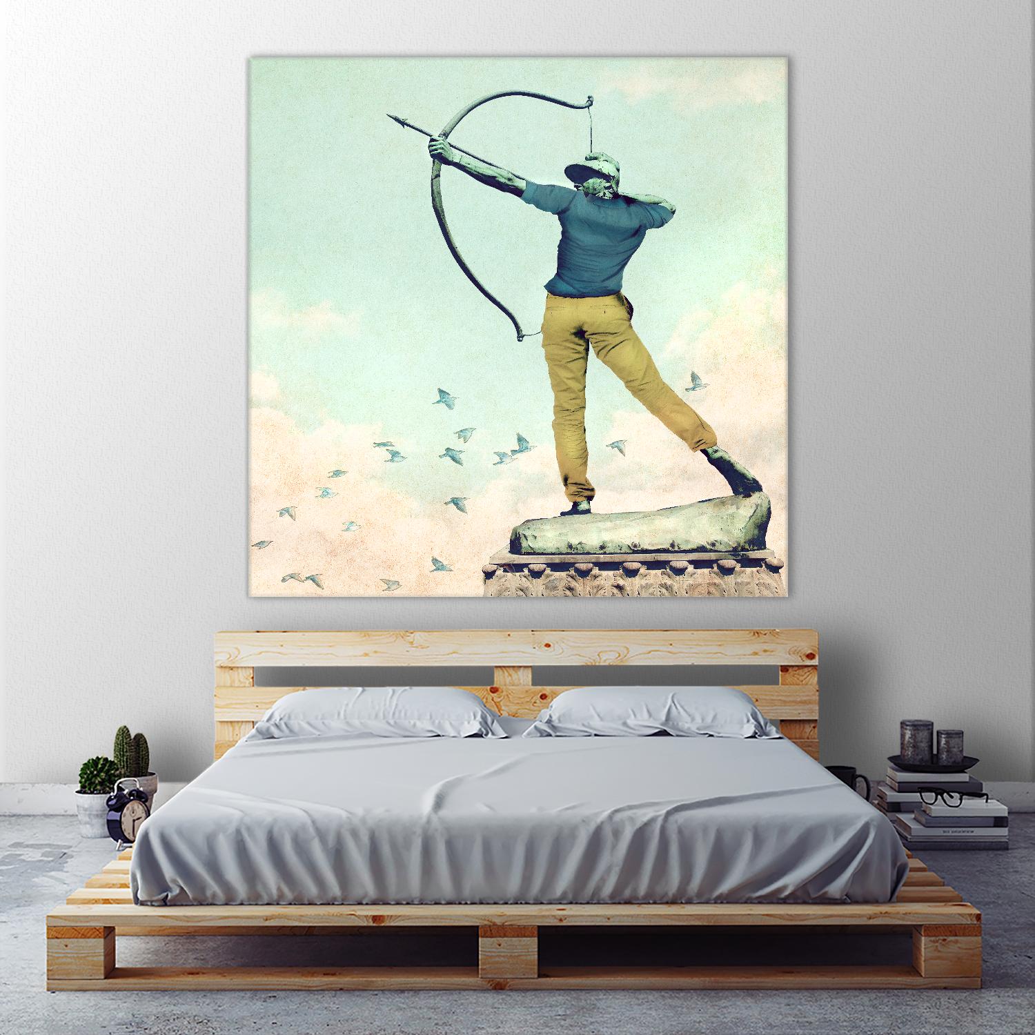 Hipster Archer by THE Studio on GIANT ART - beige contemporary